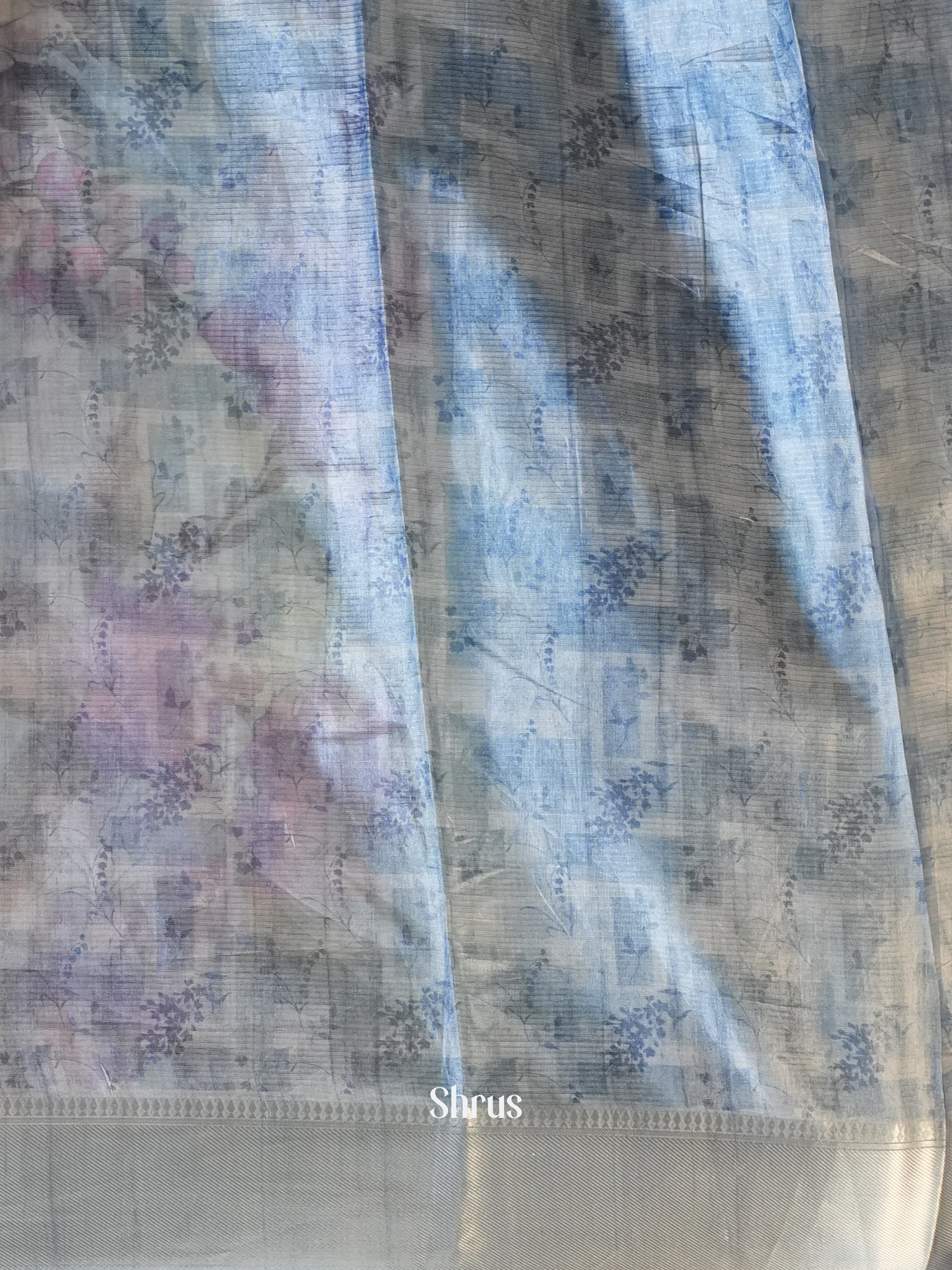CIS06424 - Printed Tussar Saree - Shop on Shrus.com