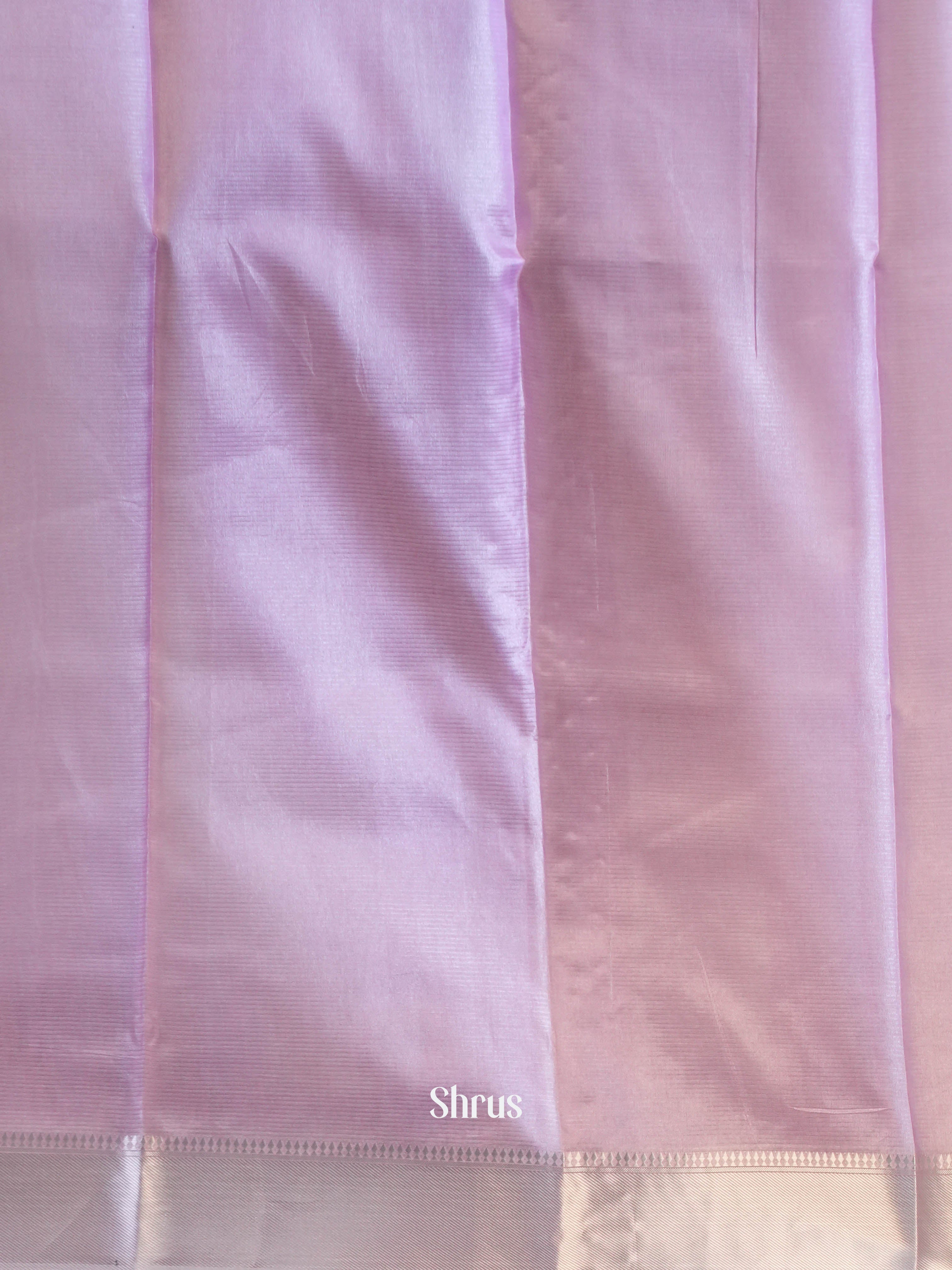 Lavender - Printed Tussar Saree - Shop on Shrus.com