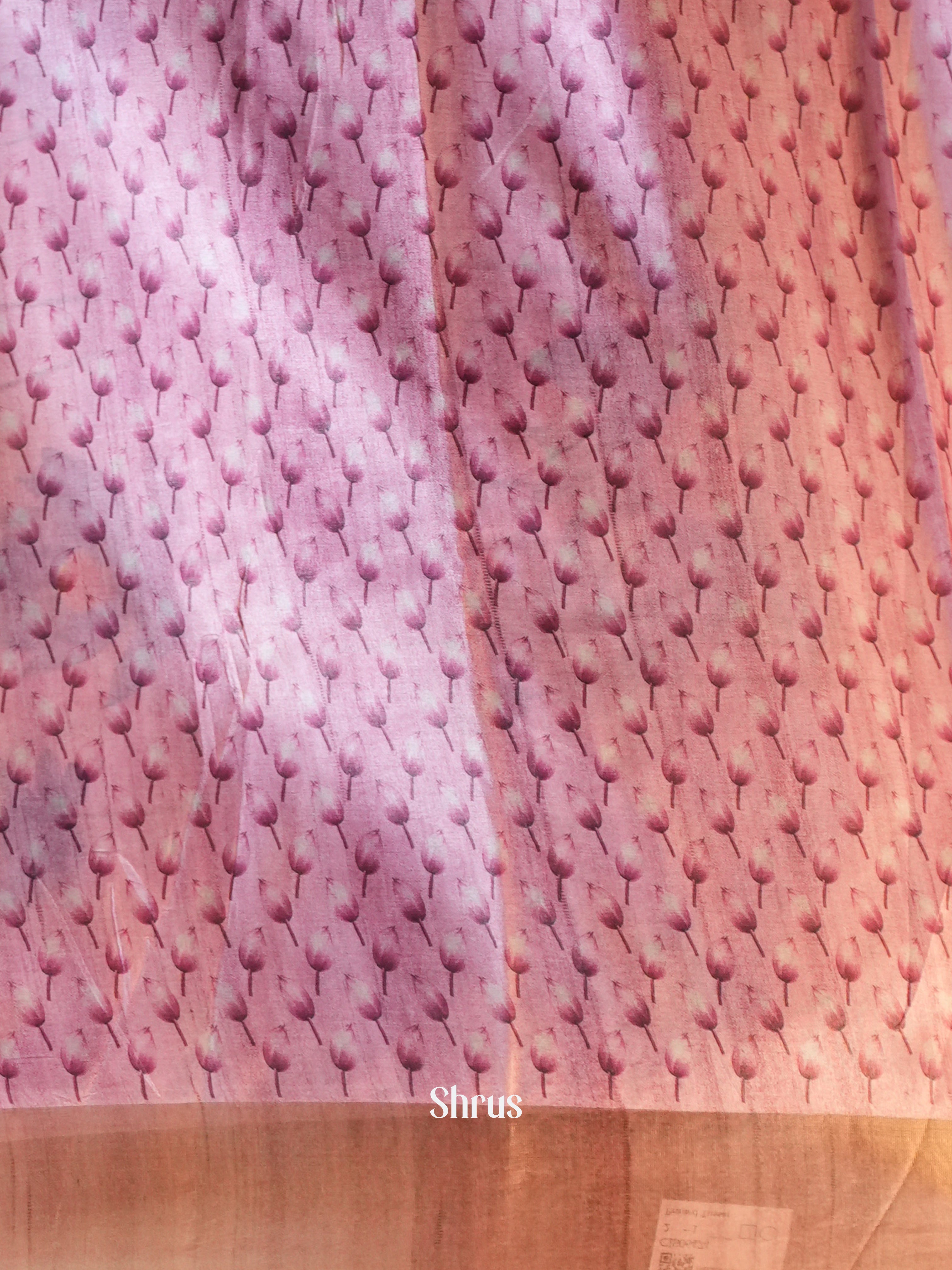 CIS06474 - Printed Tussar Saree - Shop on Shrus.com