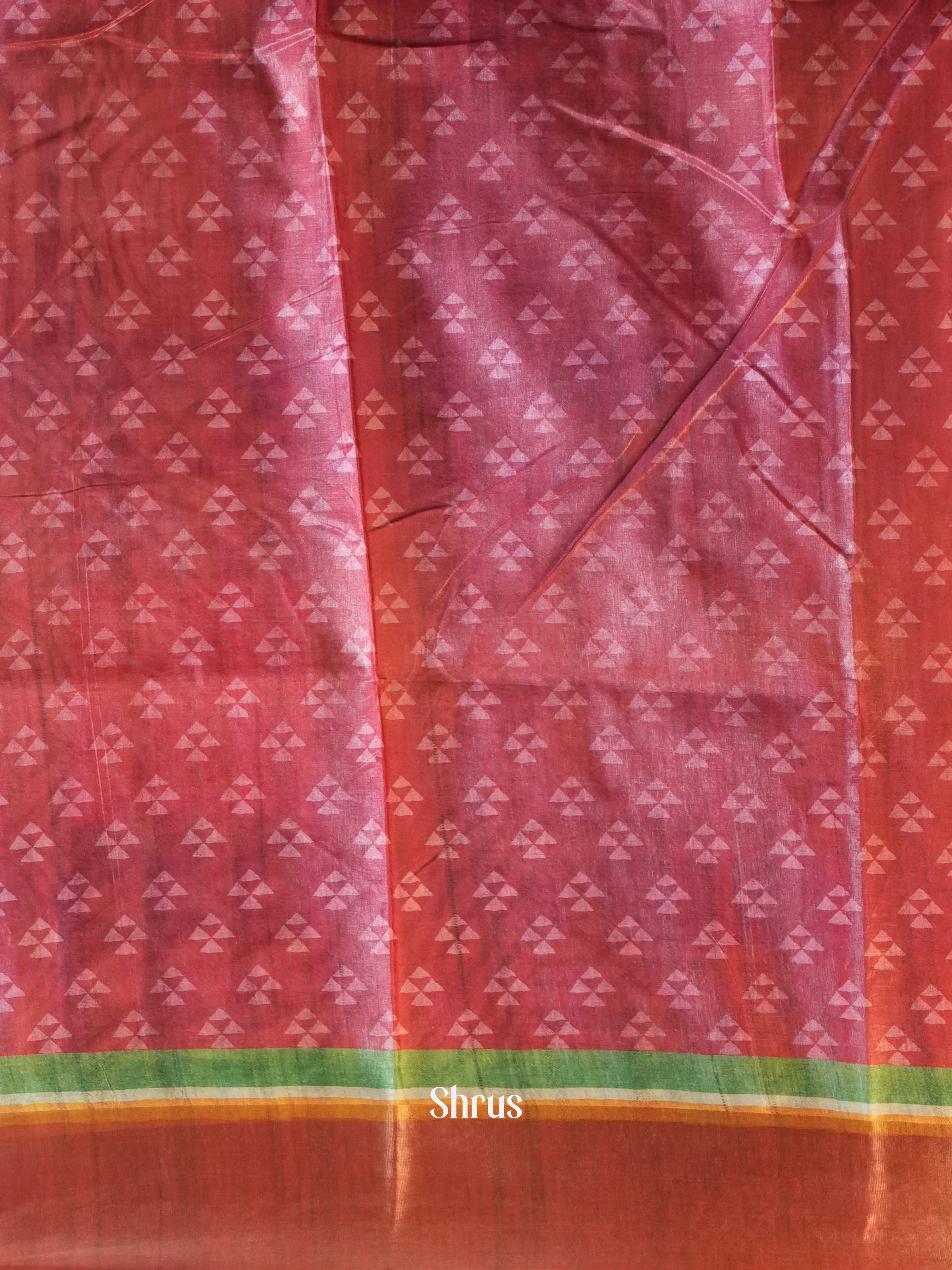CIS06487 - Printed Tussar Saree - Shop on Shrus.com
