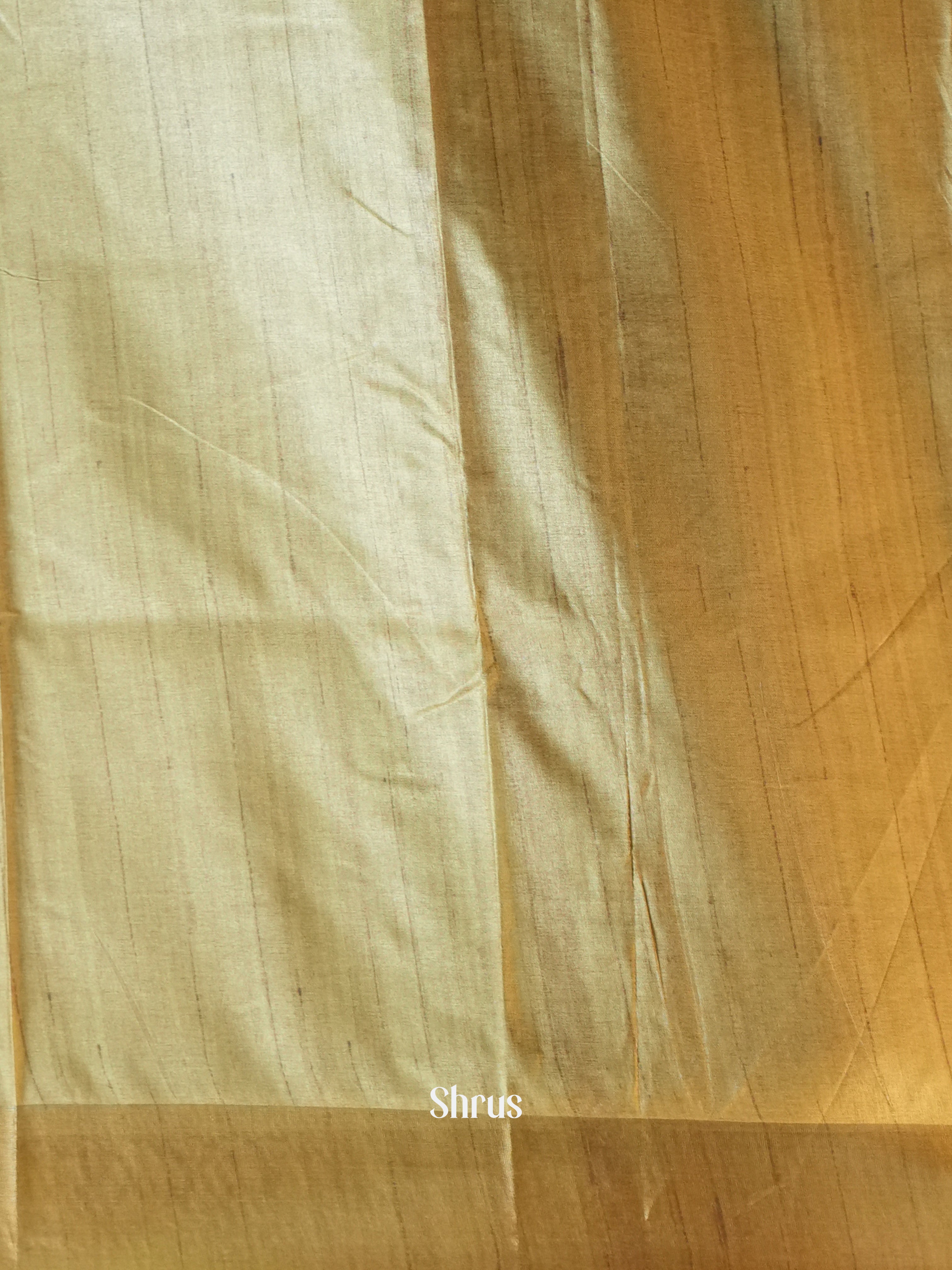 Grey & Green - Printed Tussar Saree - Shop on Shrus.com
