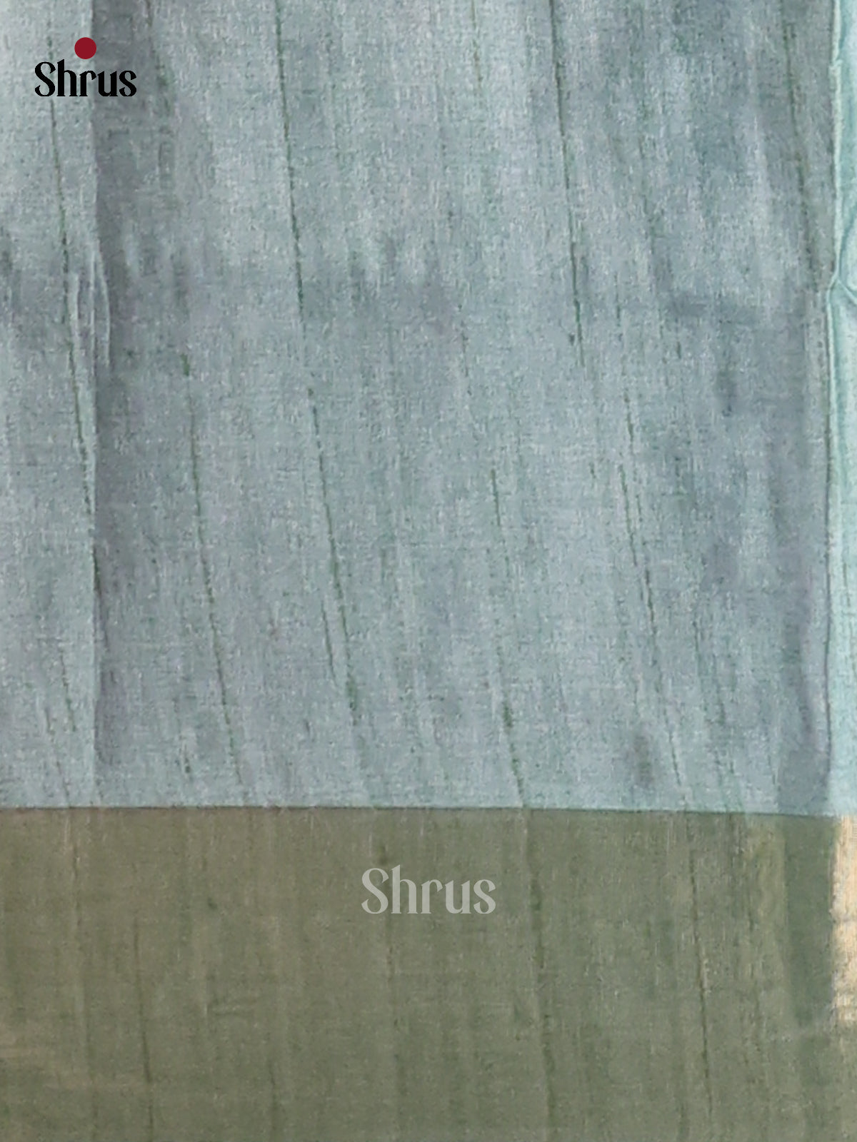 salmon pink with sky blue - Printed Tussar - CIS06521 - Shop on Shrus.com