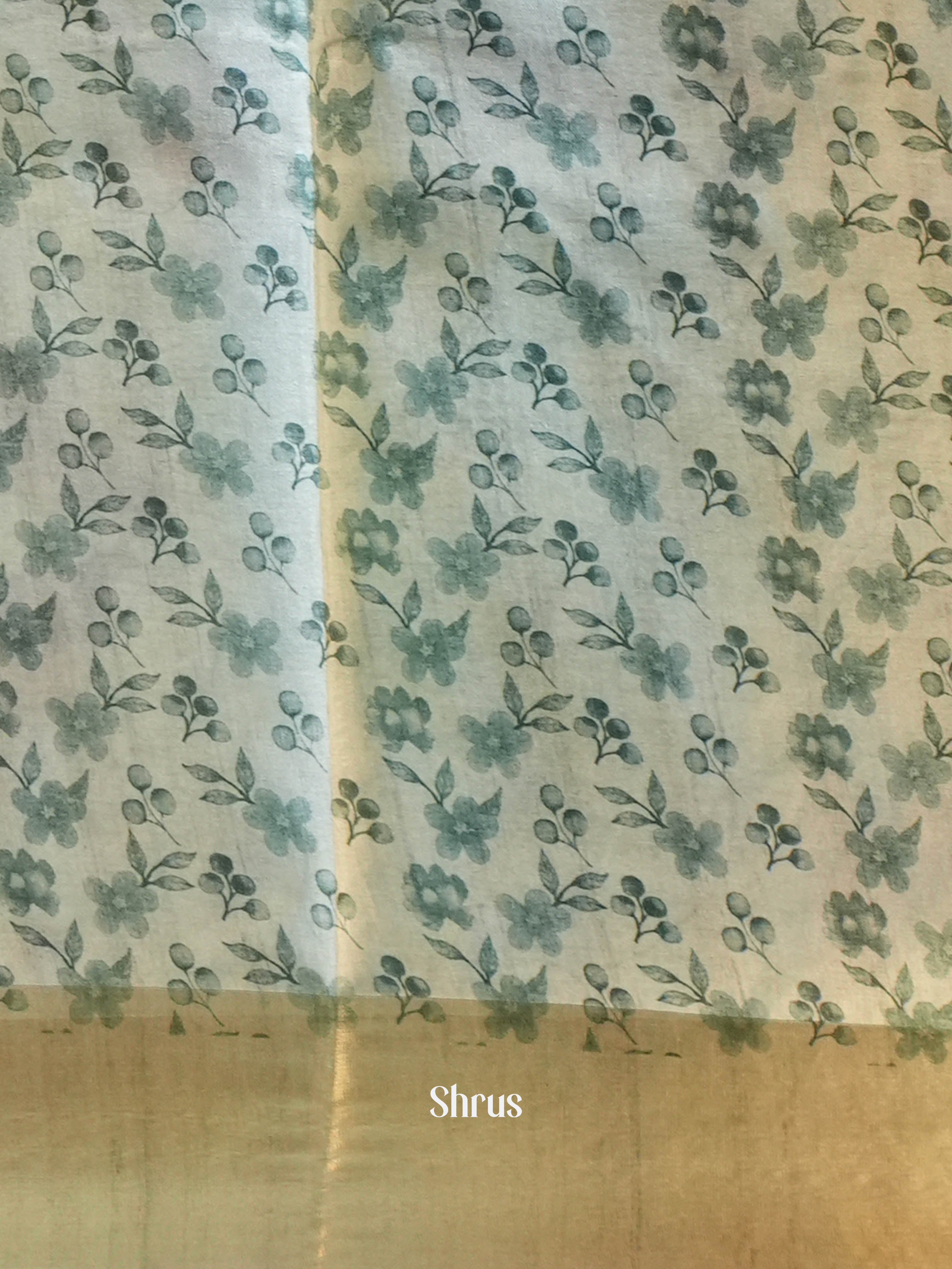 CIS06557 - Printed Tussar Saree - Shop on Shrus.com