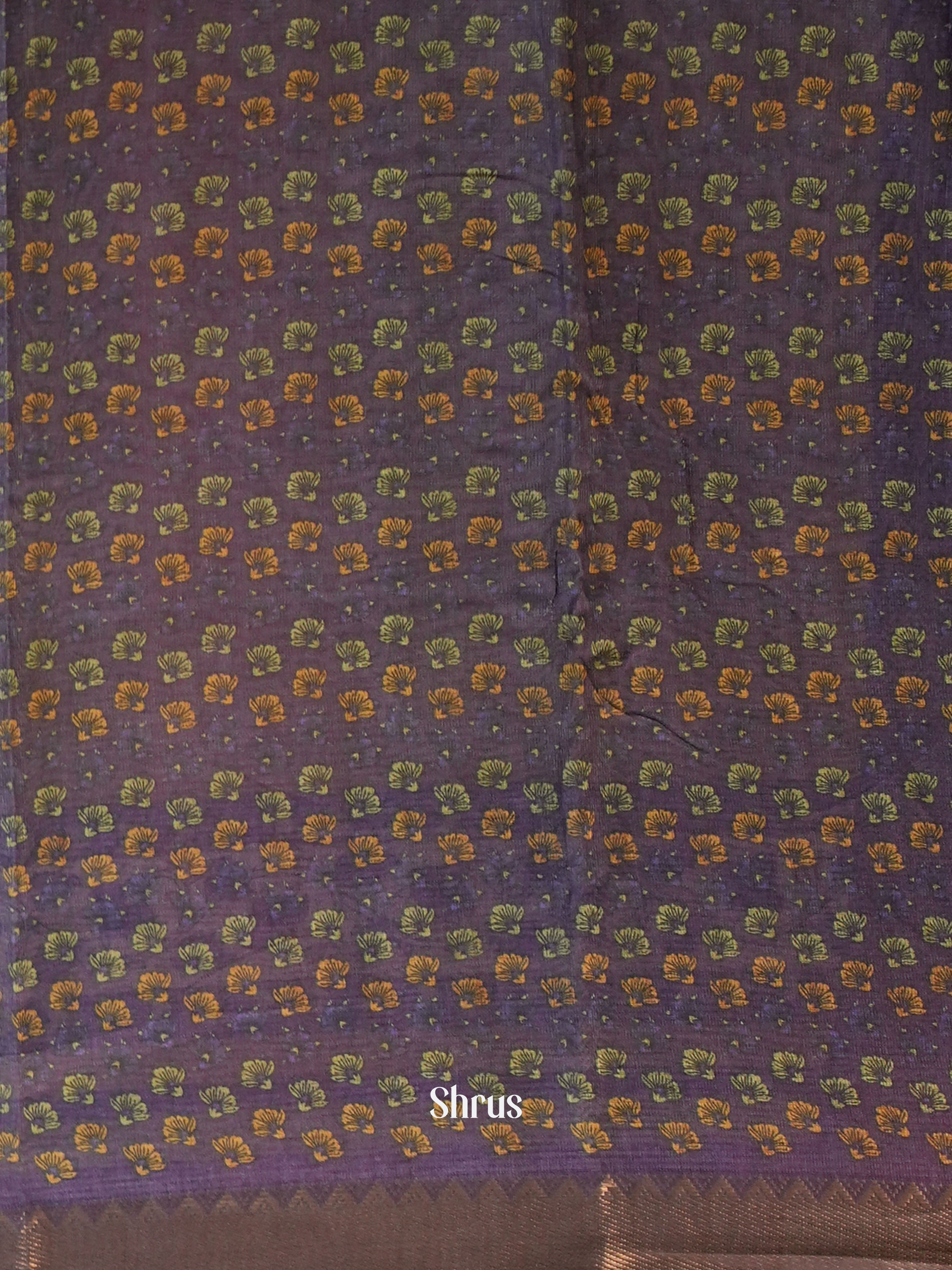 CIS06584 - Semi Chanderi Saree - Shop on Shrus.com
