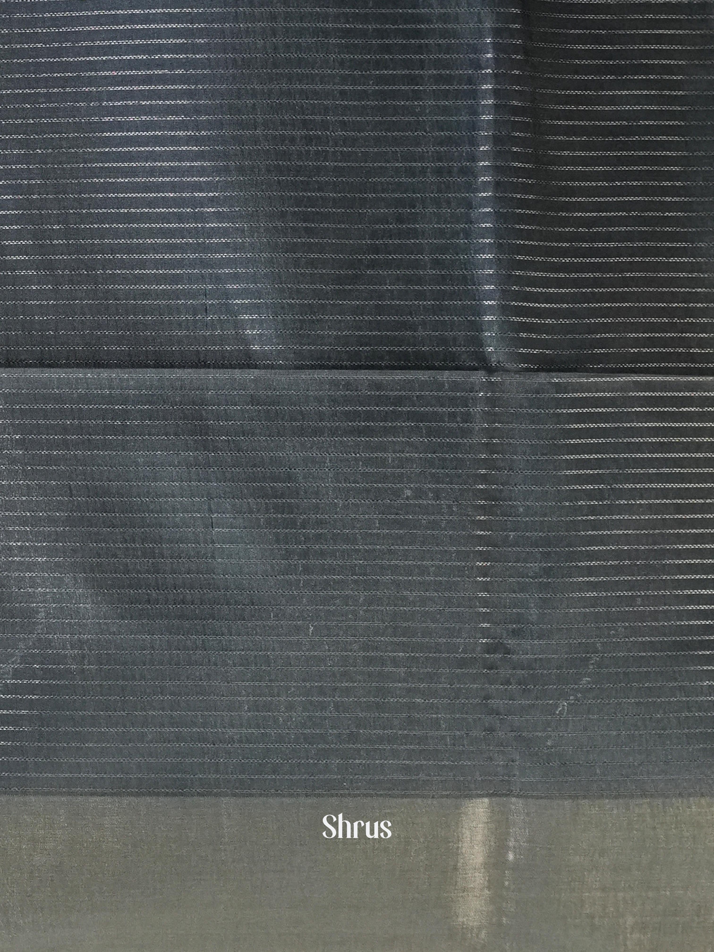 Black - Semi Tussar Saree - Shop on Shrus.com