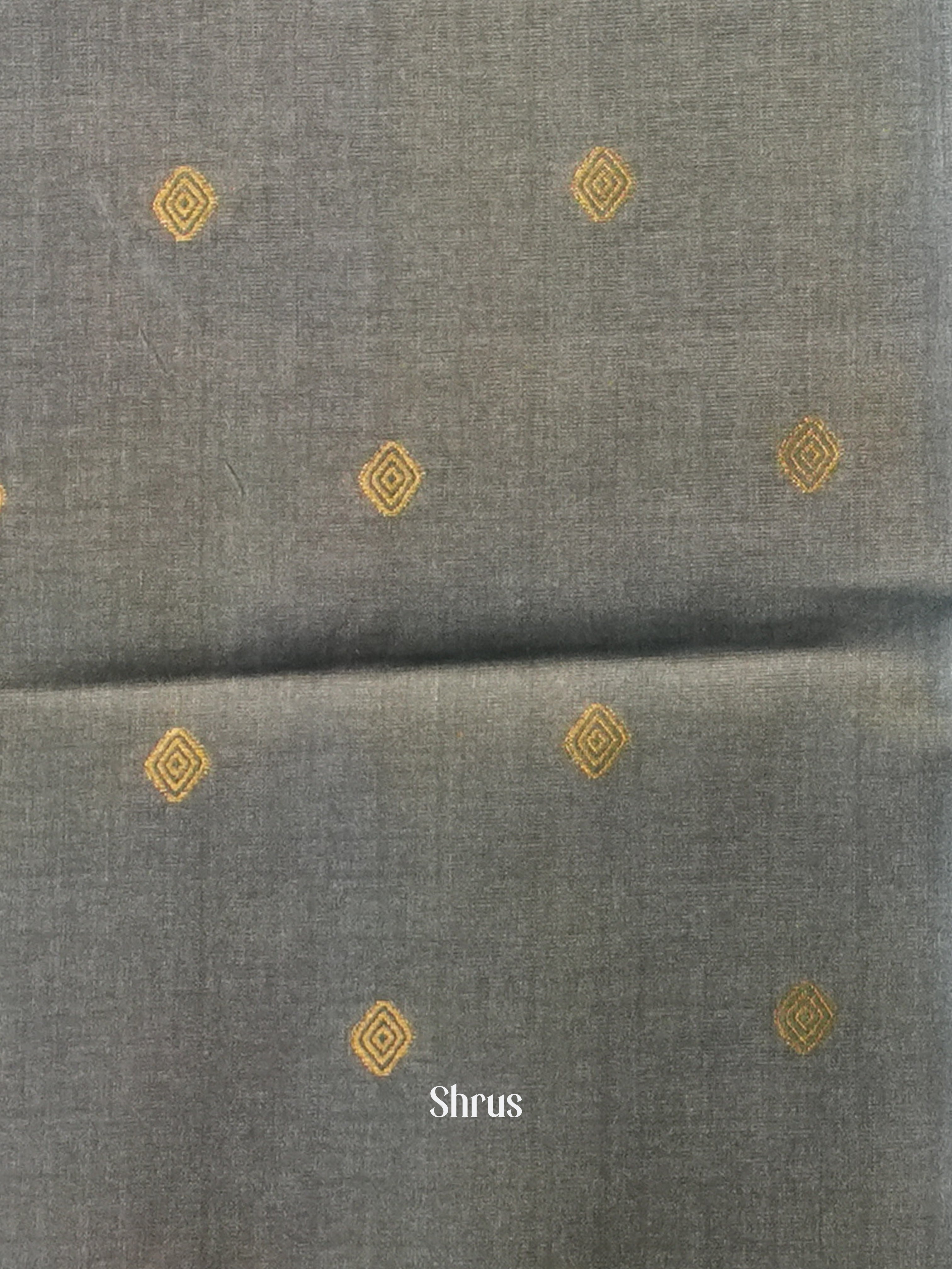 Cream & Grey - Semi Tussar Saree - Shop on Shrus.com