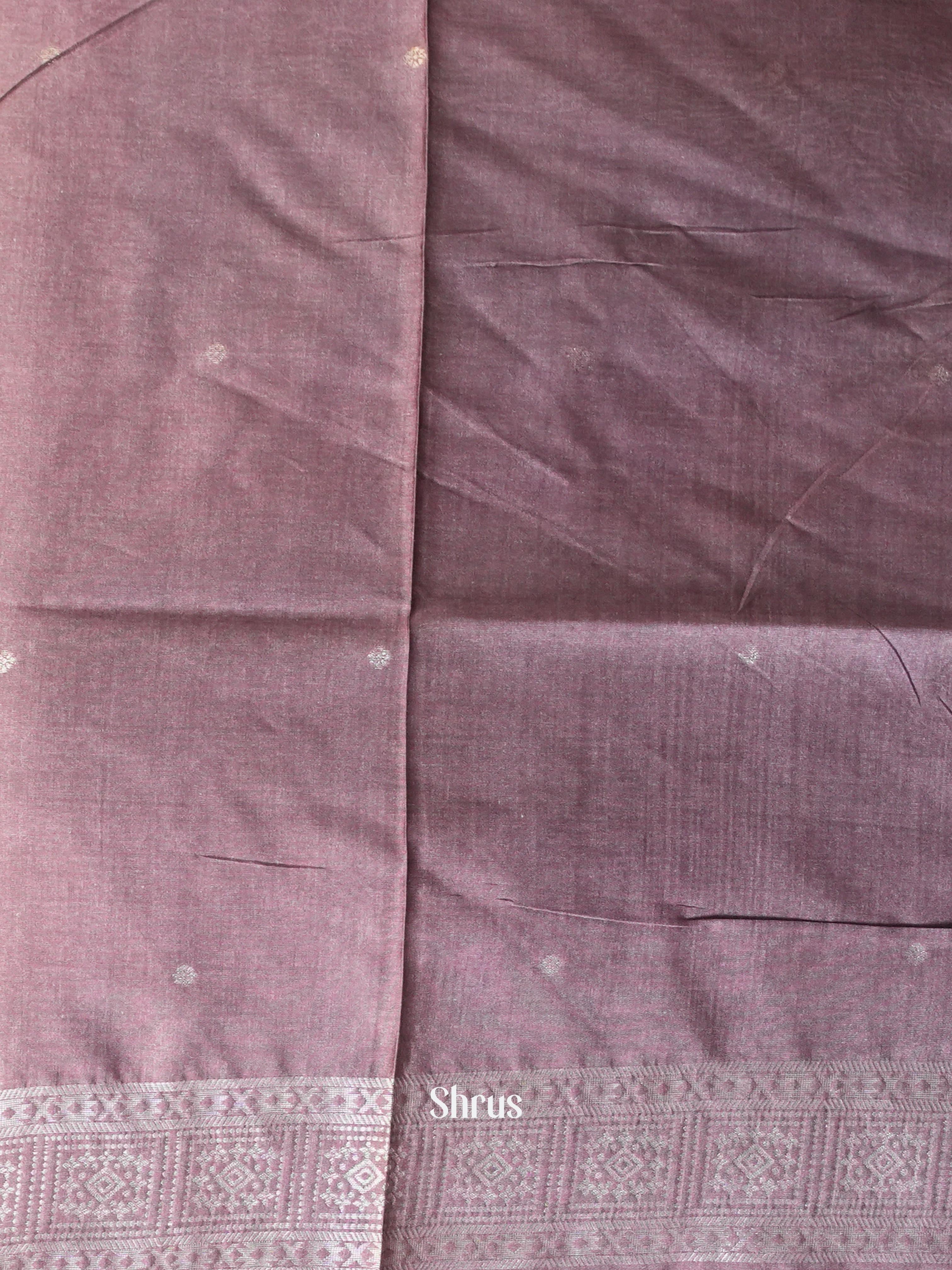 Blue & Brown - Semi Tussar Saree - Shop on Shrus.com