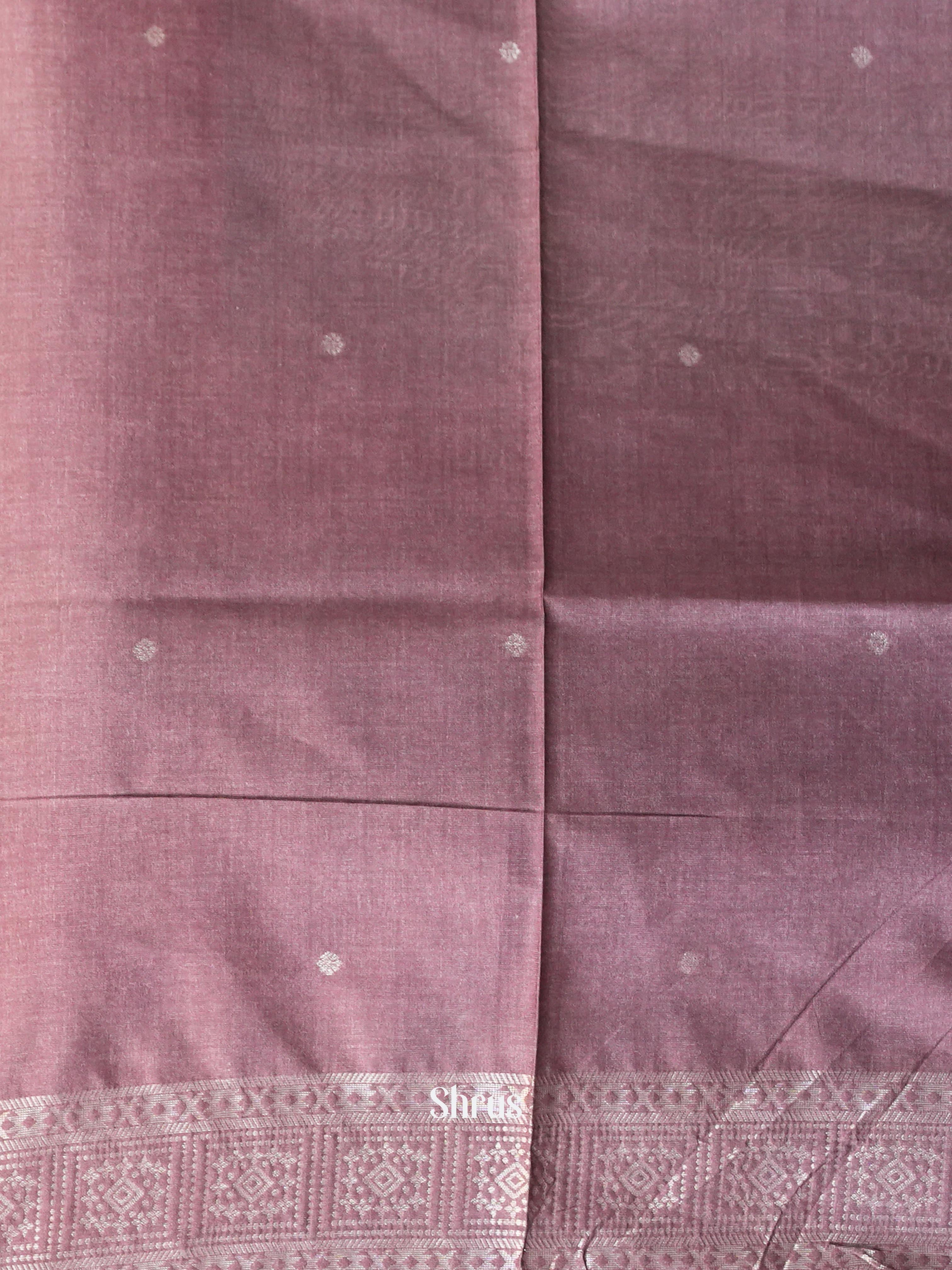 Blue & Brown - Semi Tussar Saree - Shop on Shrus.com