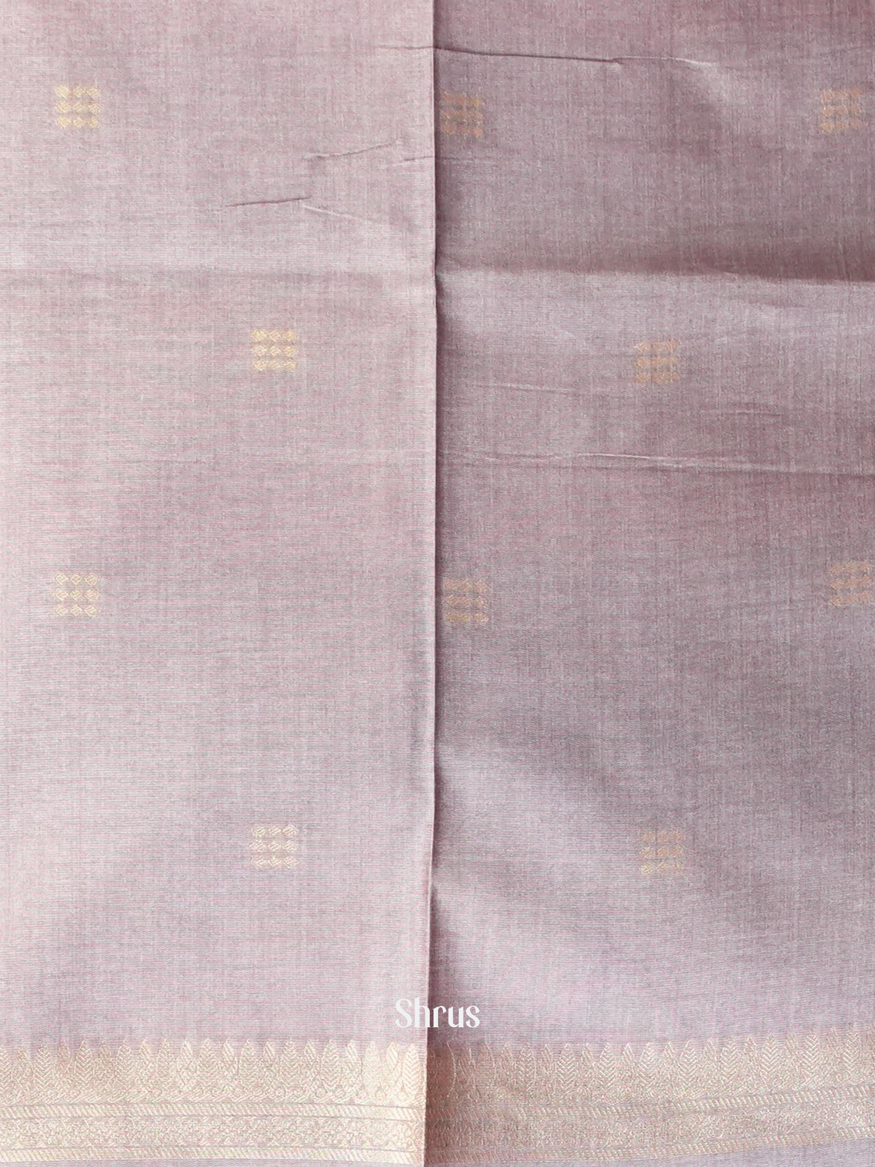 Maroon & Grey - Semi Tussar Saree - Shop on Shrus.com
