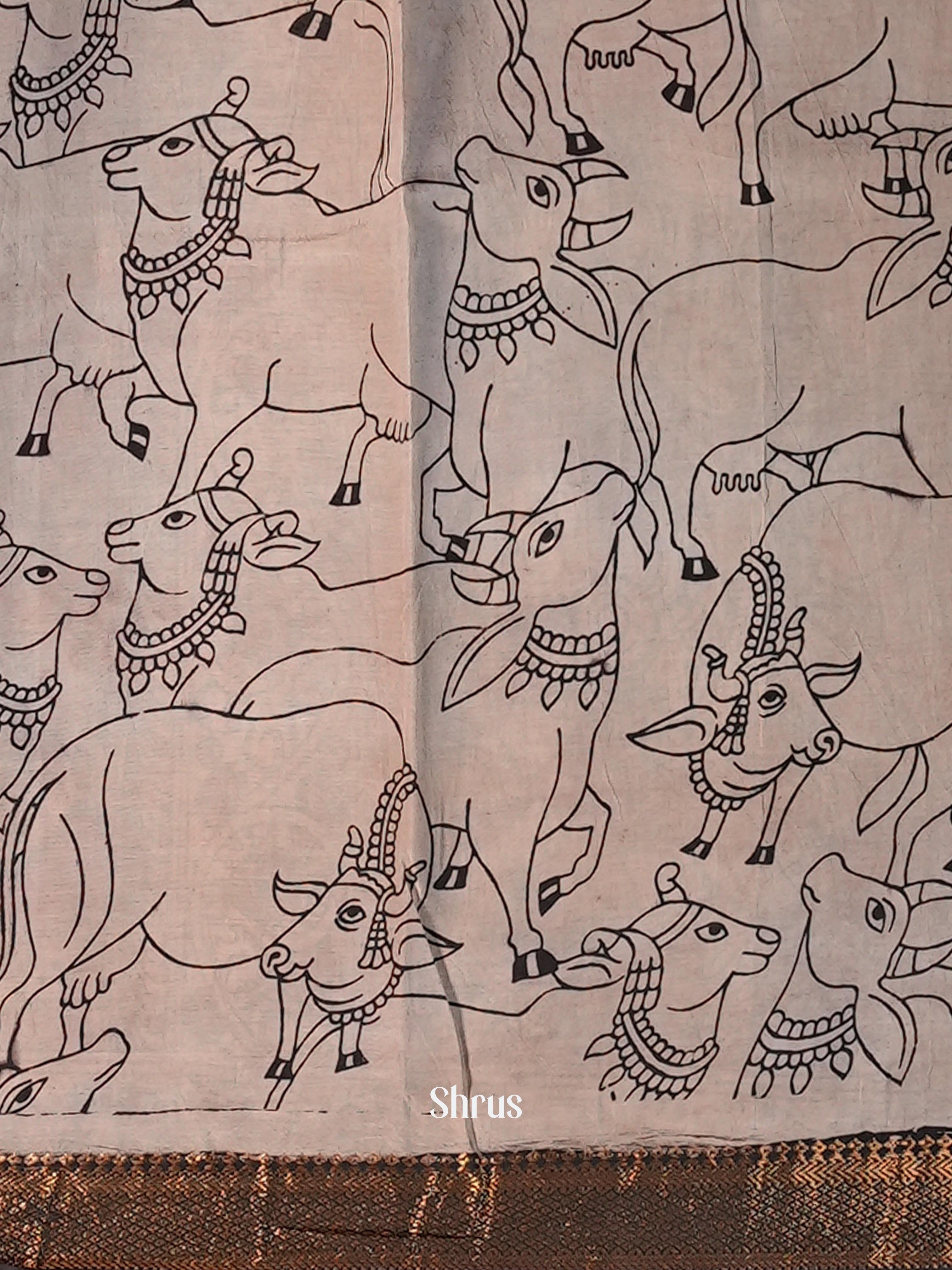 CIS06776 - chennur-kalamkari Saree - Shop on Shrus.com