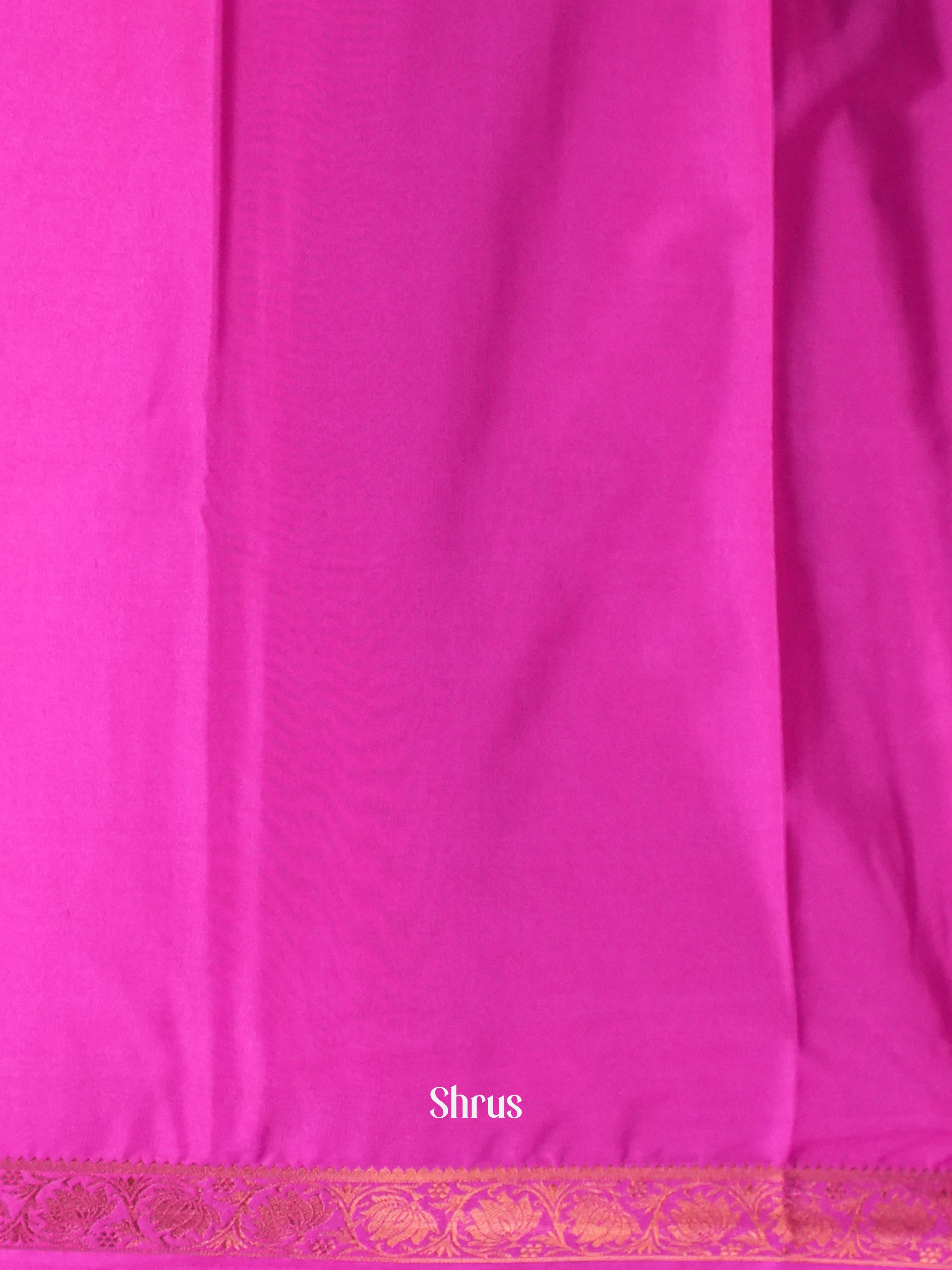 CIS09002 - Semi Mysore silk Saree - Shop on Shrus.com