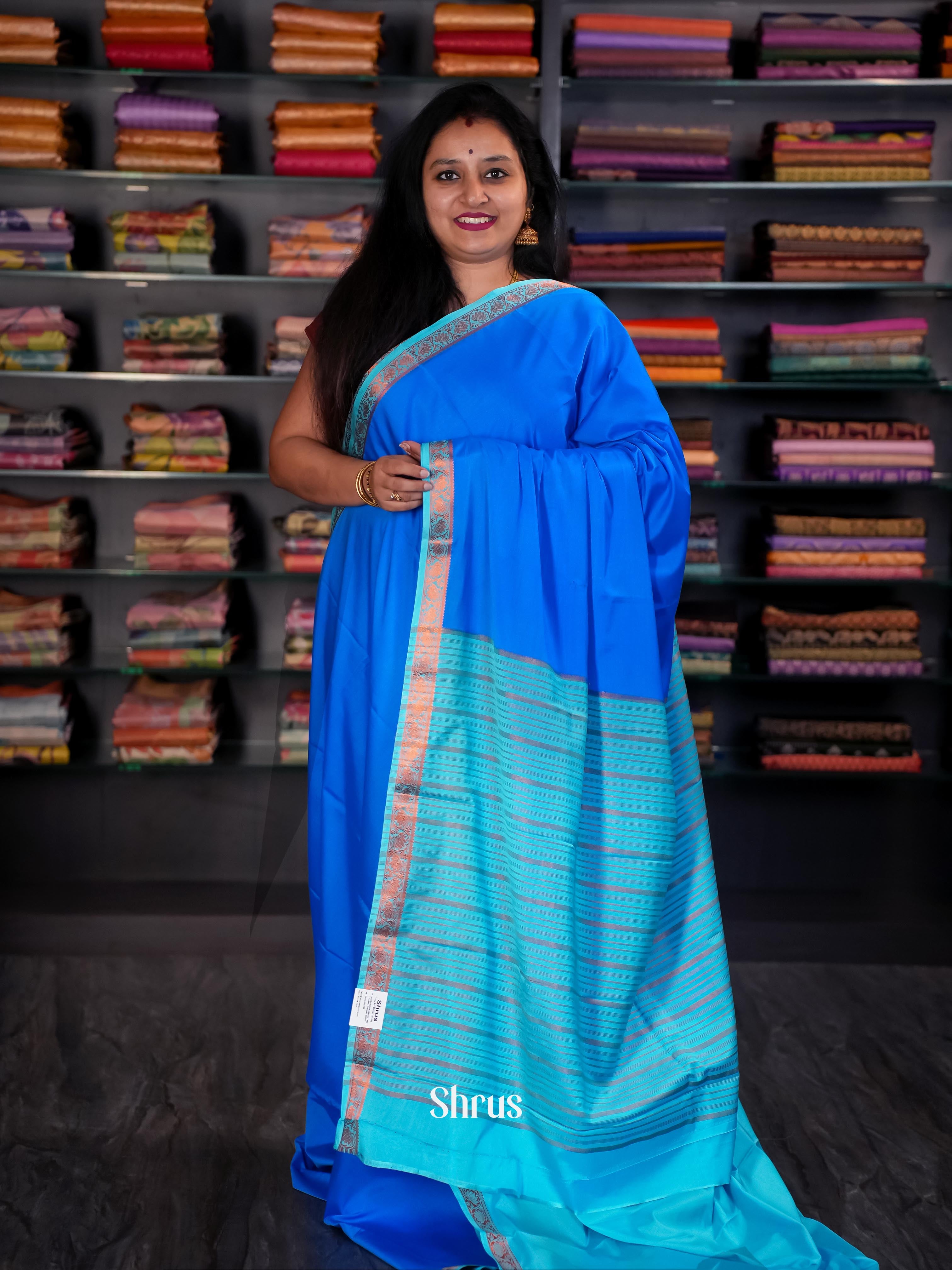 CIS09004 - Semi Mysore silk Saree - Shop on Shrus.com