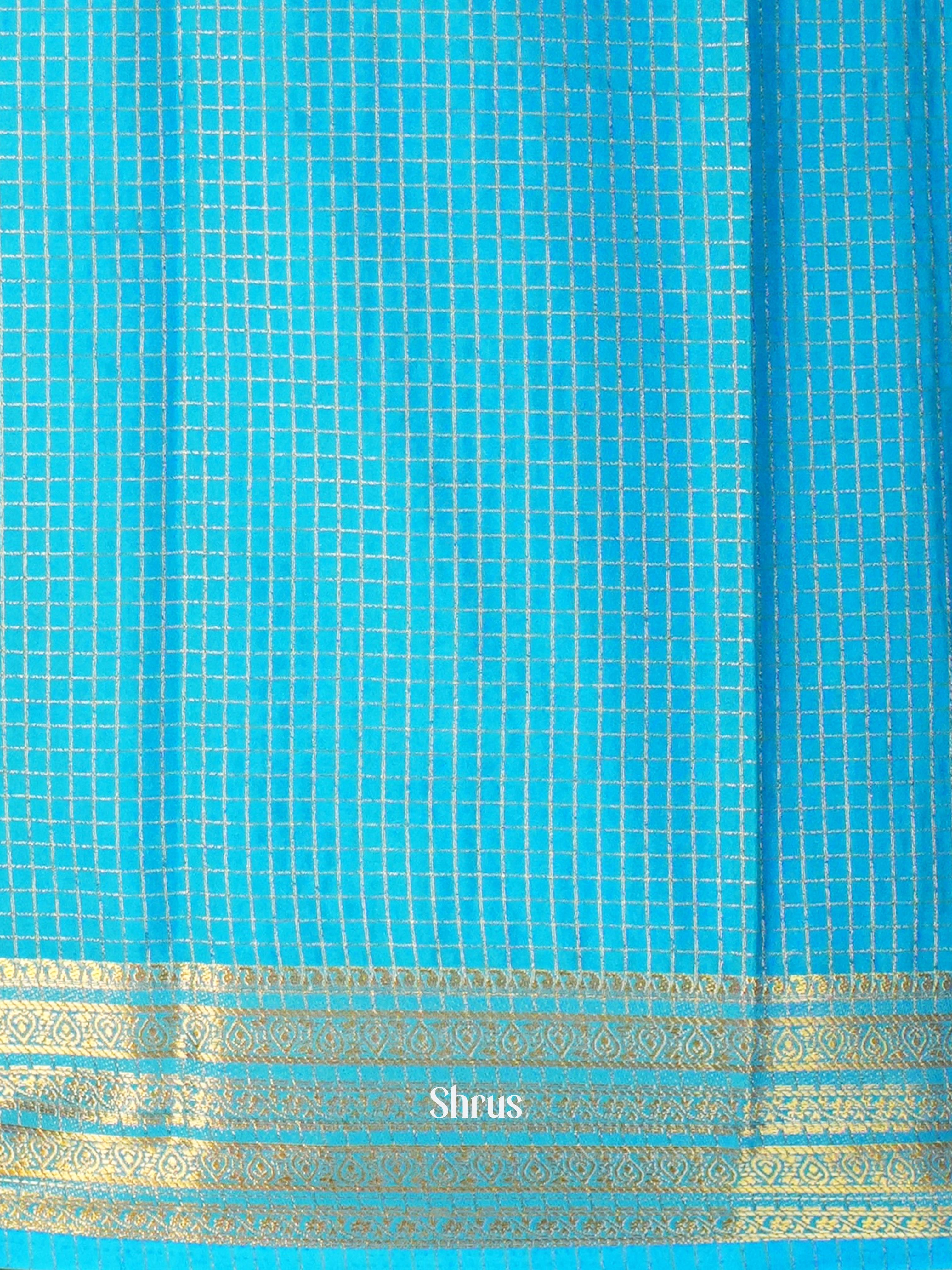 CIS09019 - Semi Mysore silk Saree - Shop on Shrus.com