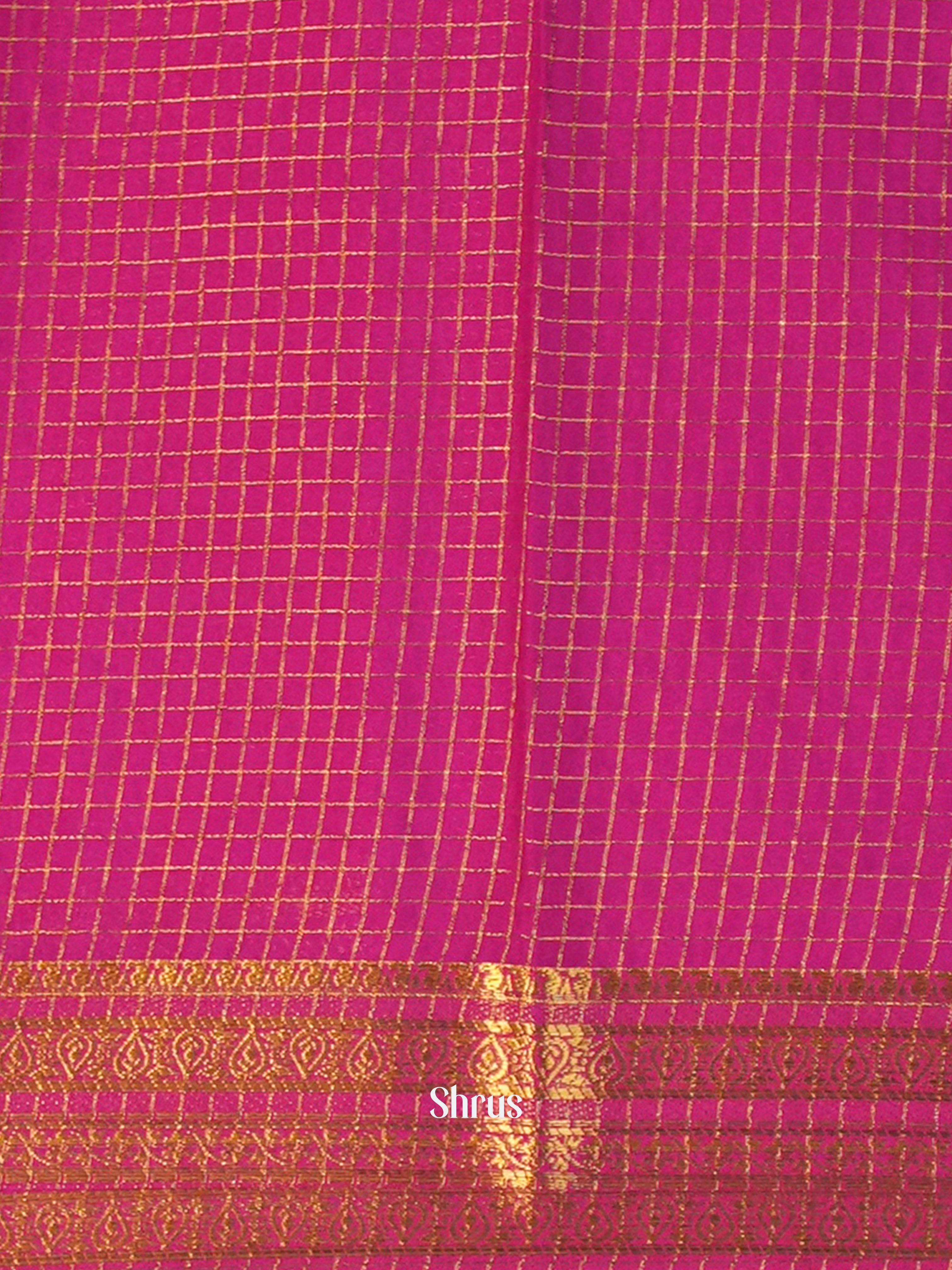 CIS09021 - Semi Mysore silk Saree - Shop on Shrus.com