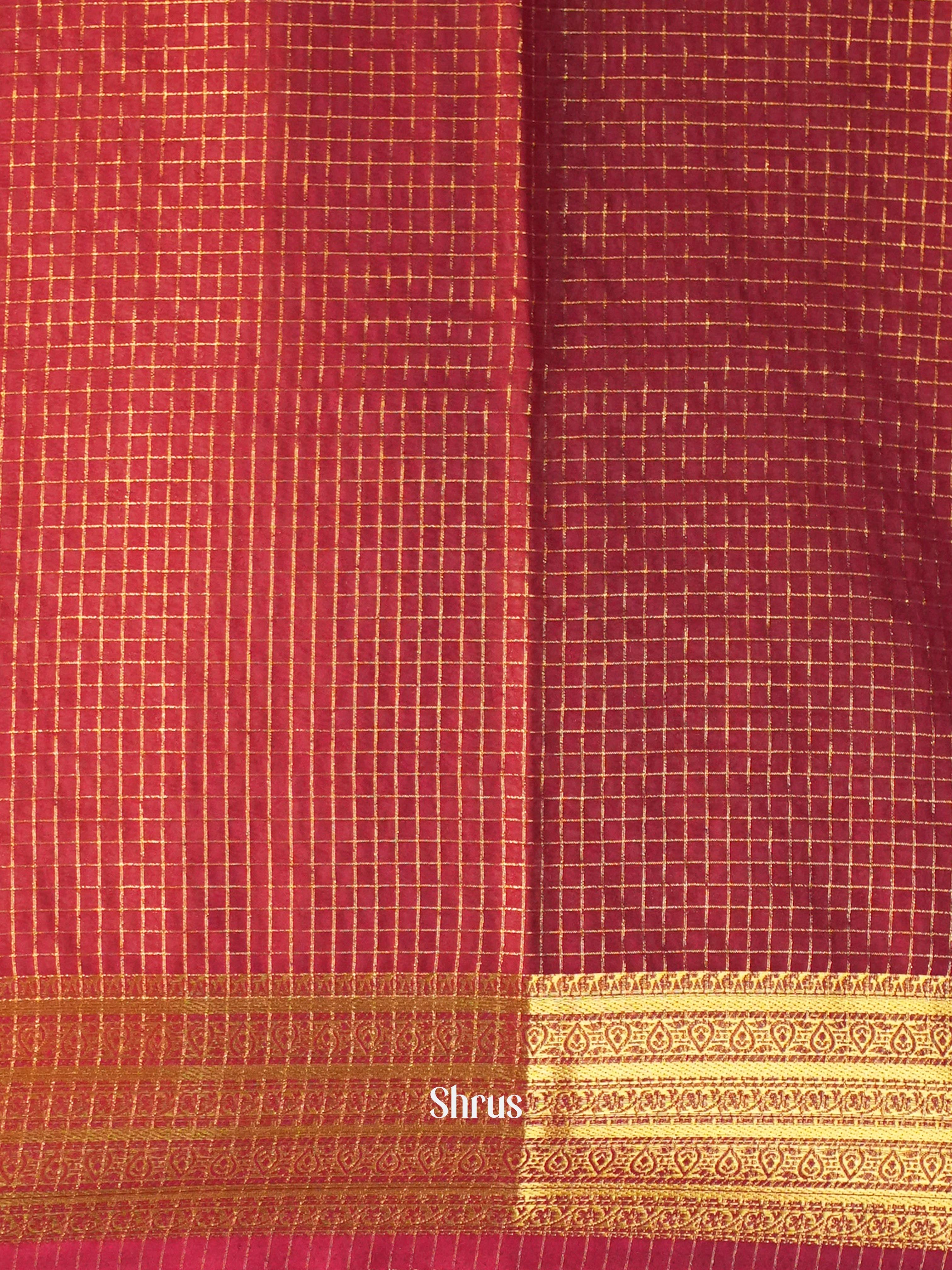 CIS09023 - Semi Mysore silk Saree - Shop on Shrus.com