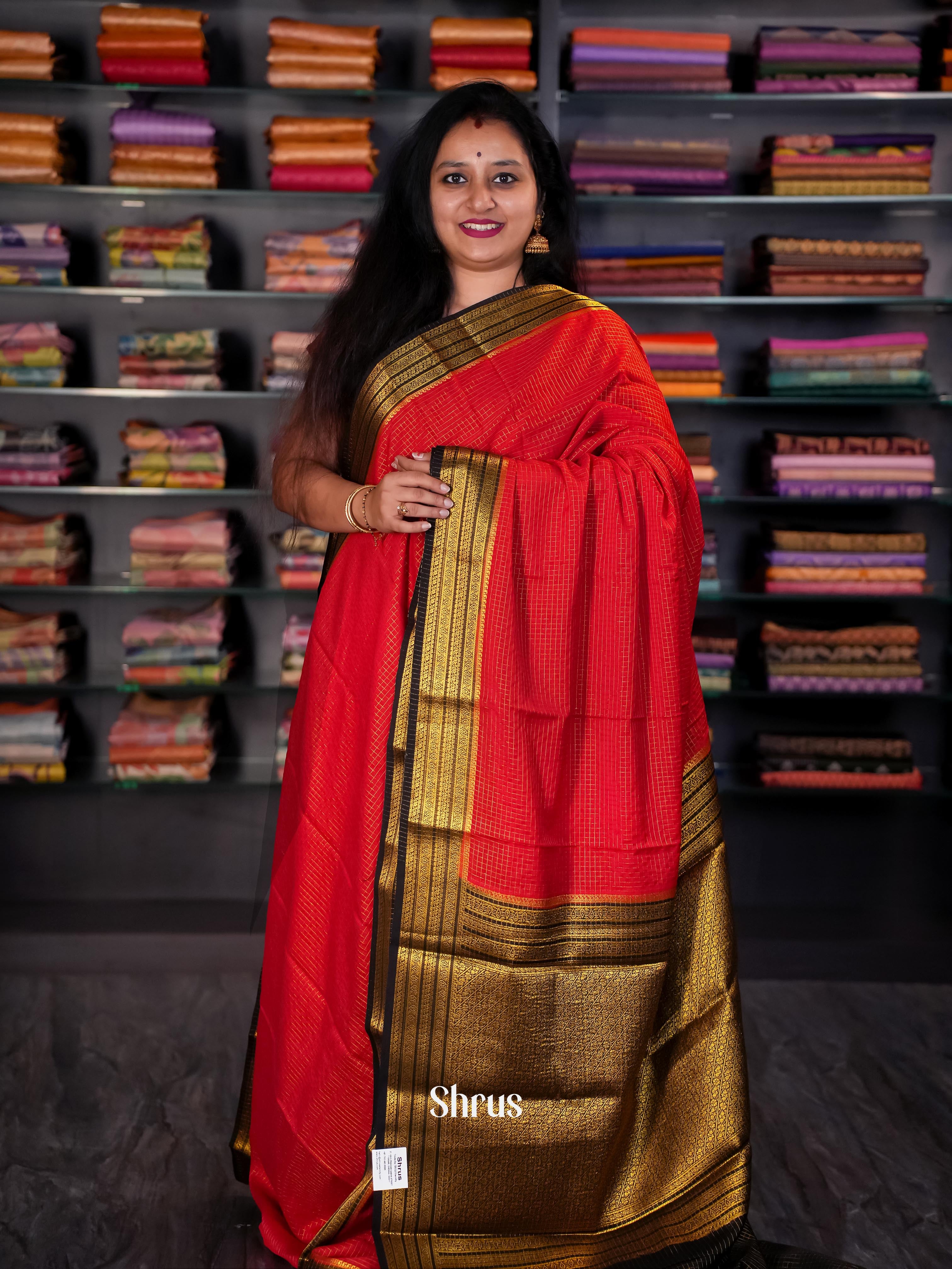 CIS09031 - Mysore silk Saree - Shop on Shrus.com