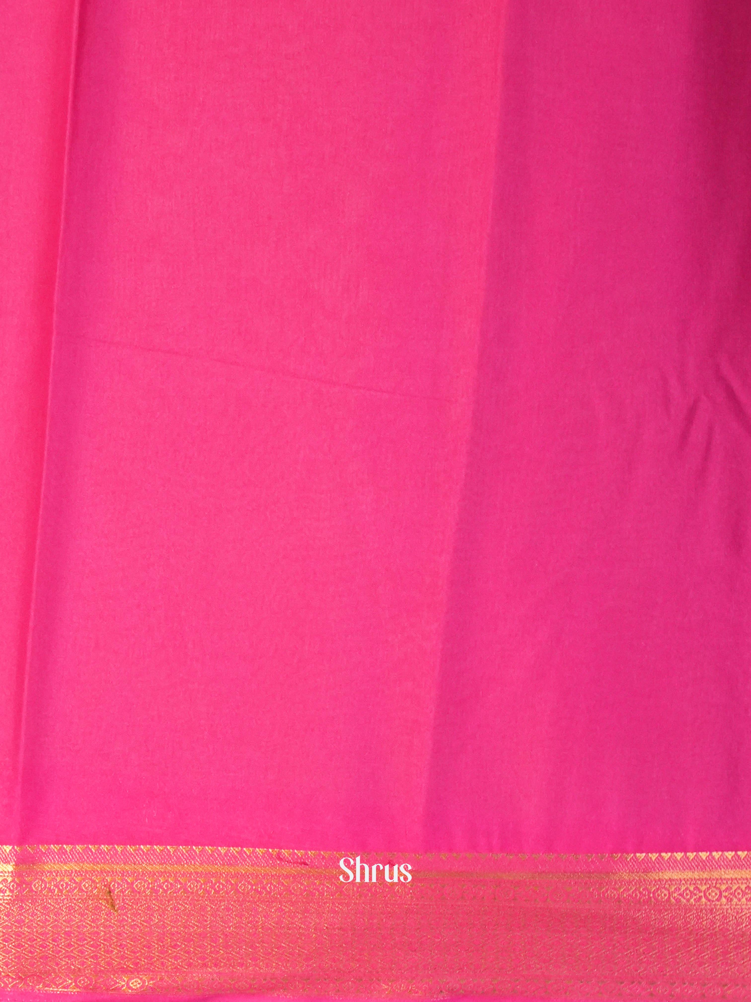 CIS09069 - Semi Mysore silk Saree - Shop on Shrus.com