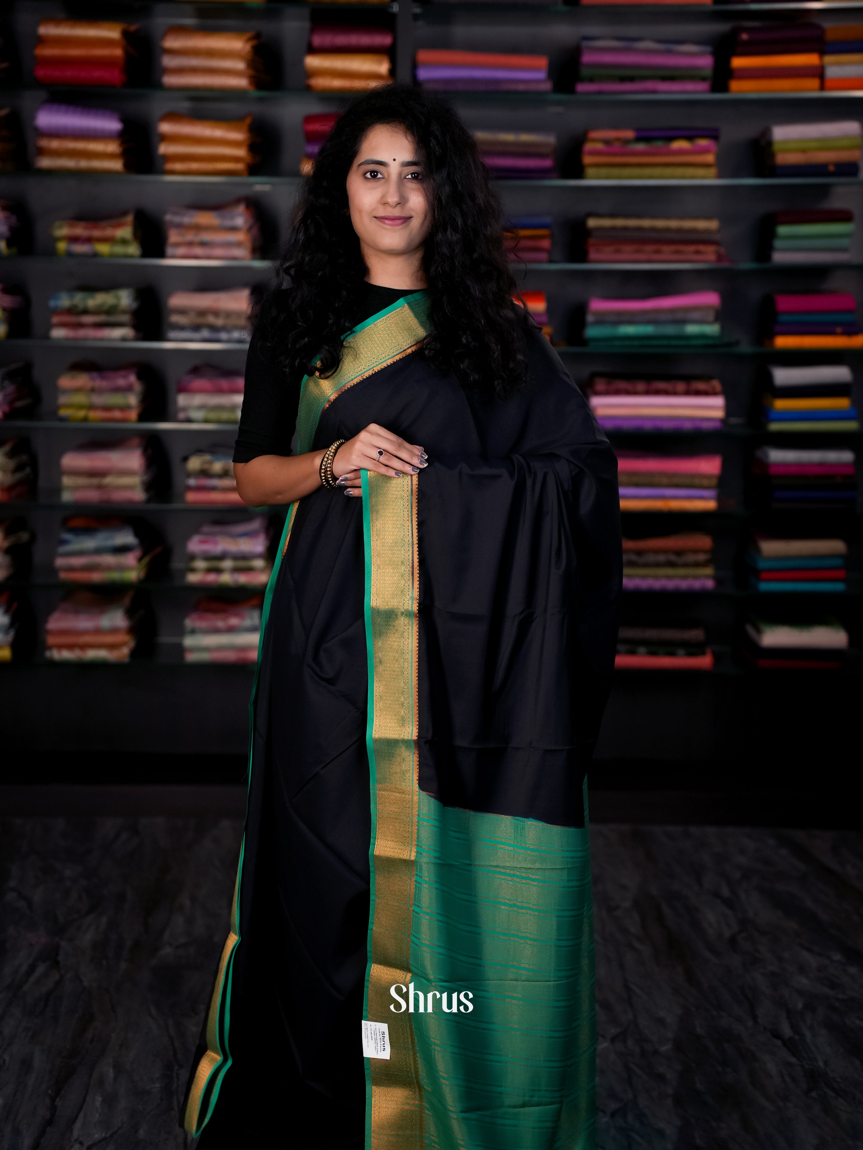 CIS09073 - Semi Mysore silk Saree - Shop on Shrus.com