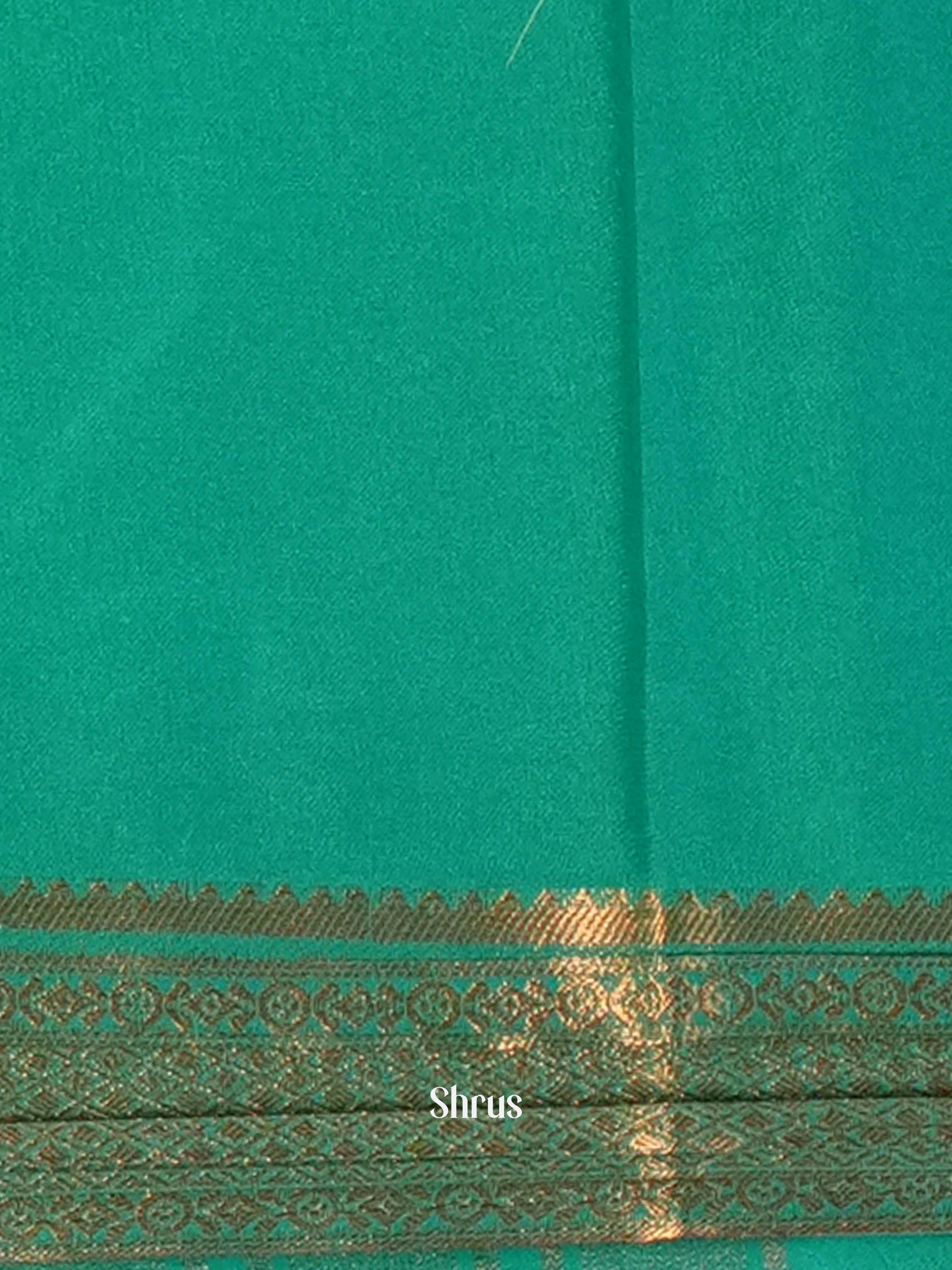 CIS09073 - Semi Mysore silk Saree - Shop on Shrus.com