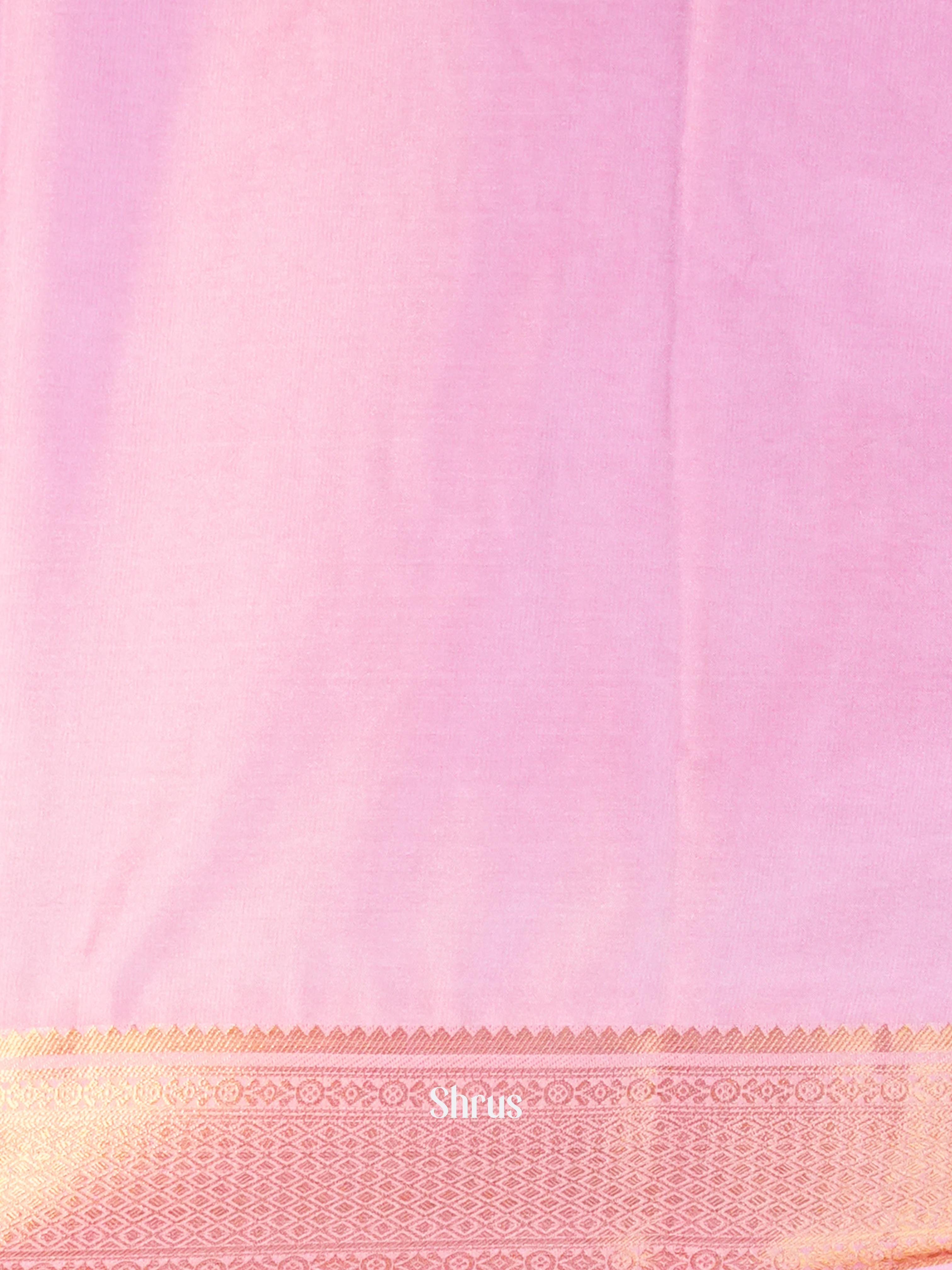 CIS09074 - Semi Mysore silk Saree - Shop on Shrus.com