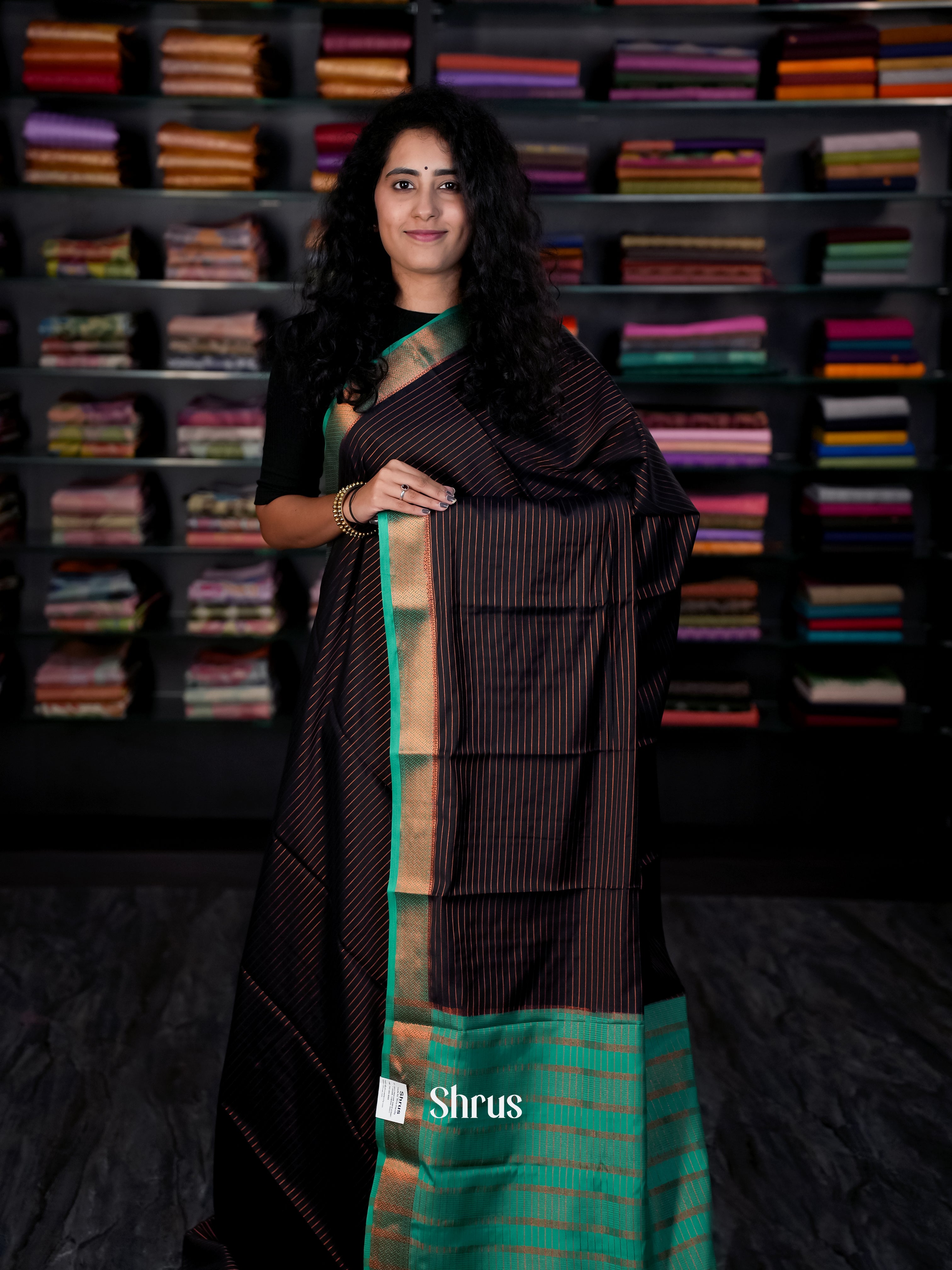 CIS09077 - Semi Mysore silk Saree - Shop on Shrus.com