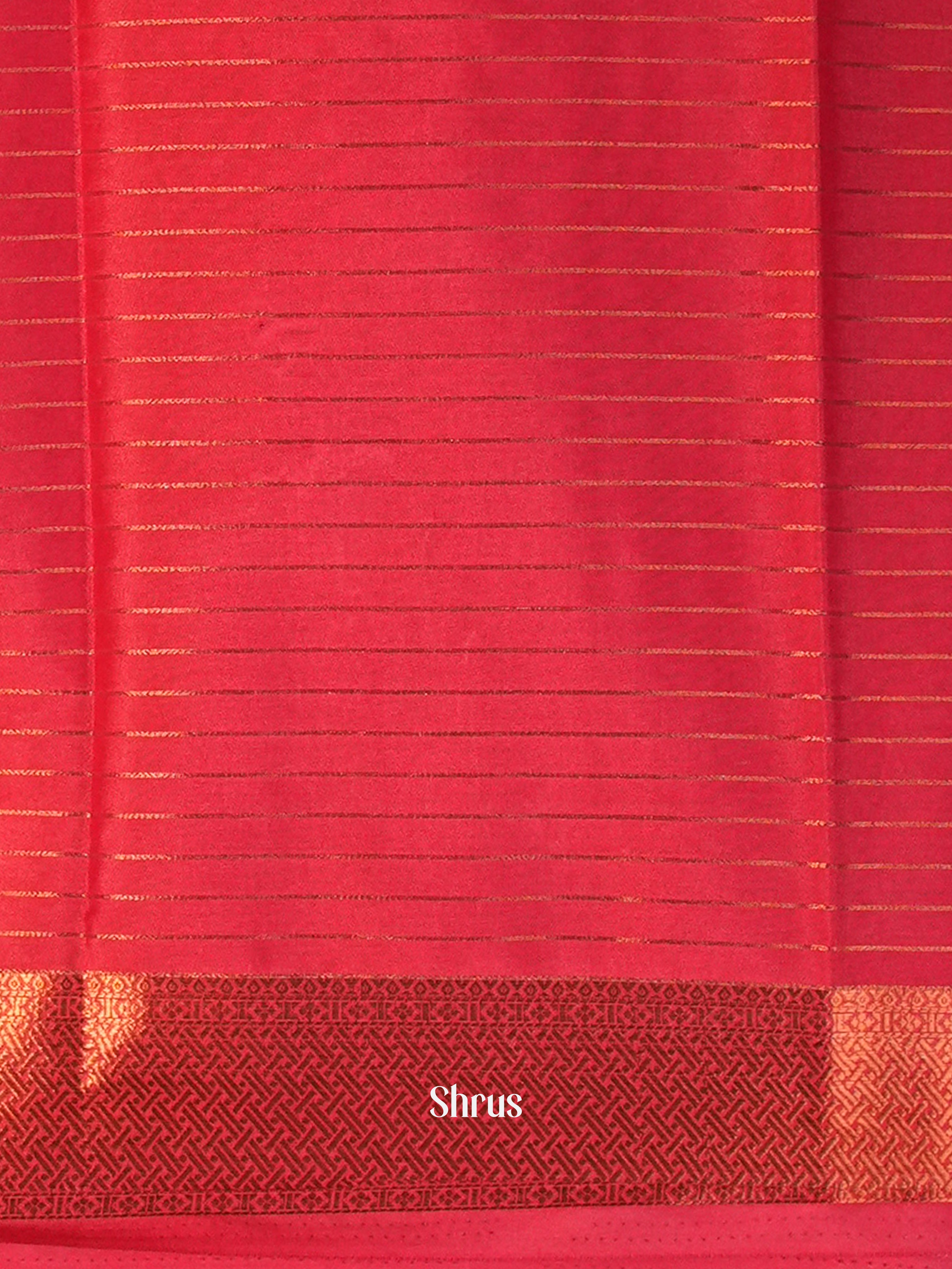 CIS09078 - Semi Mysore silk Saree - Shop on Shrus.com
