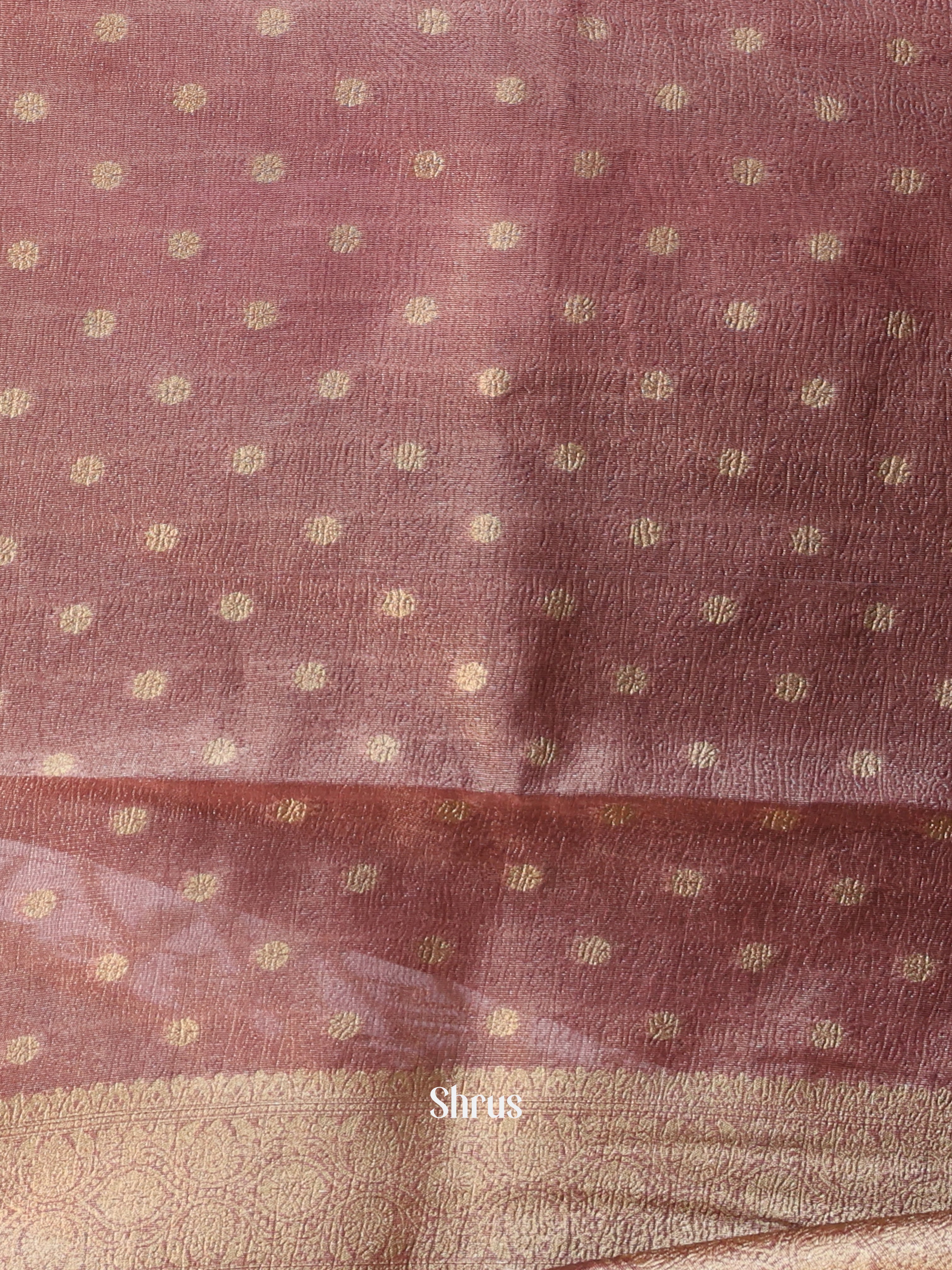 Onion Peel - Semi Dupion Saree - Shop on Shrus.com