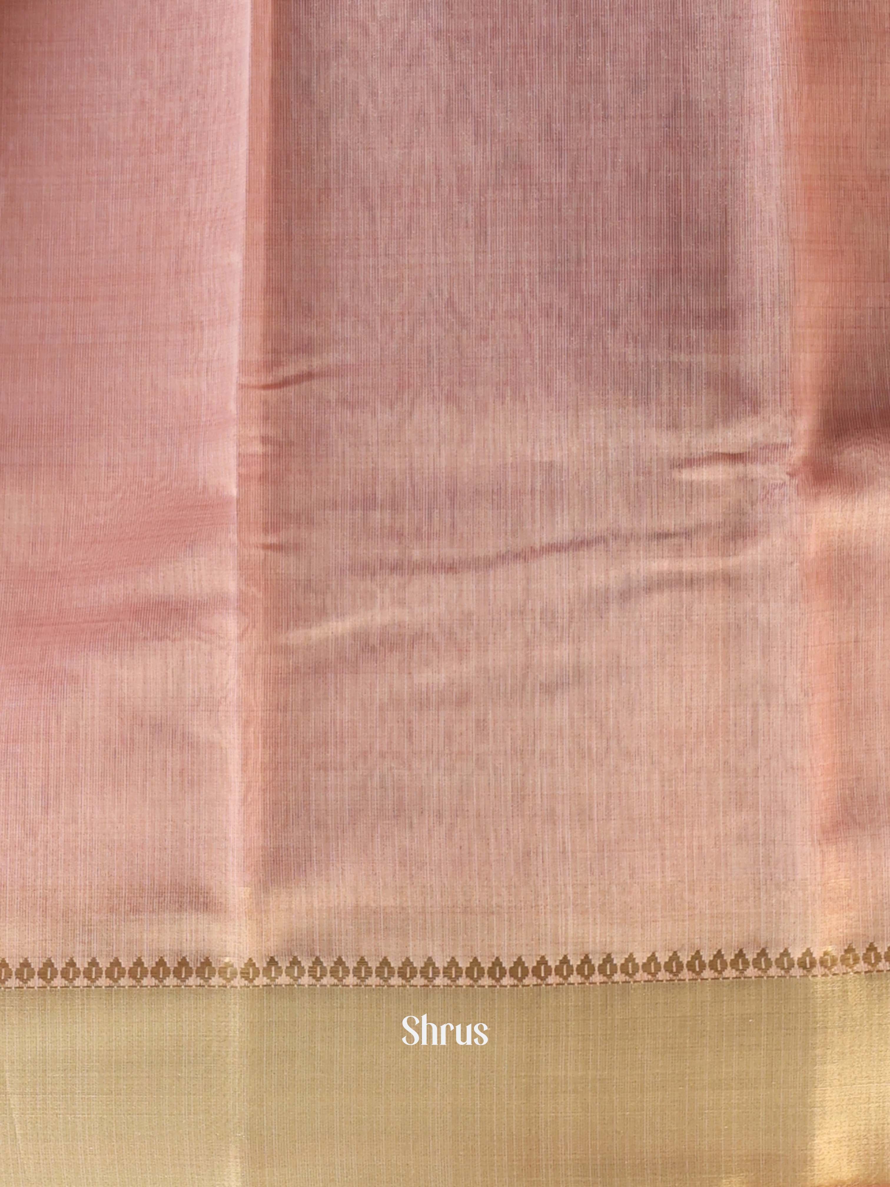 Pink - Semi Dupion Saree - Shop on Shrus.com