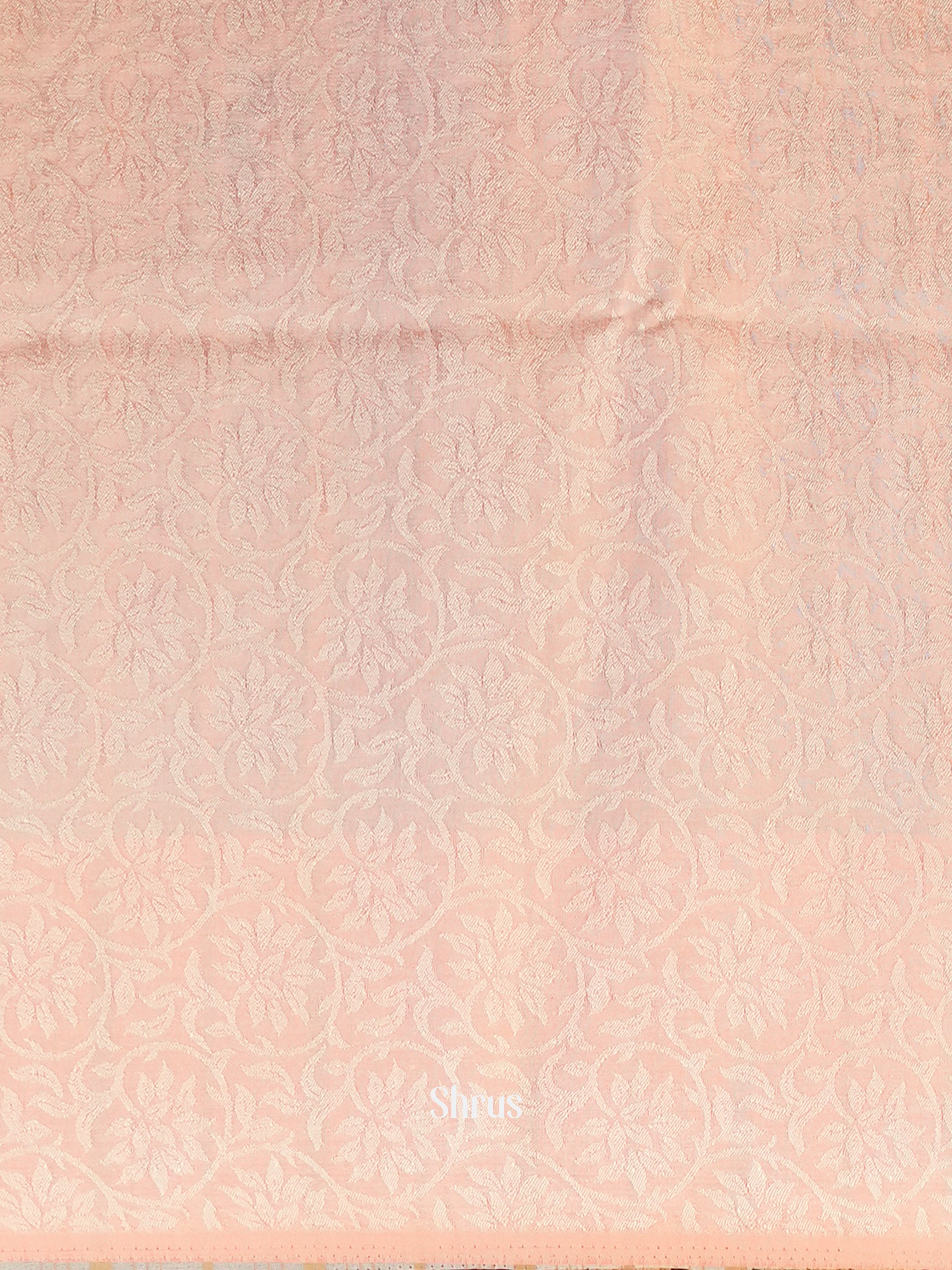 Peach - Semi Organza Saree - Shop on Shrus.com