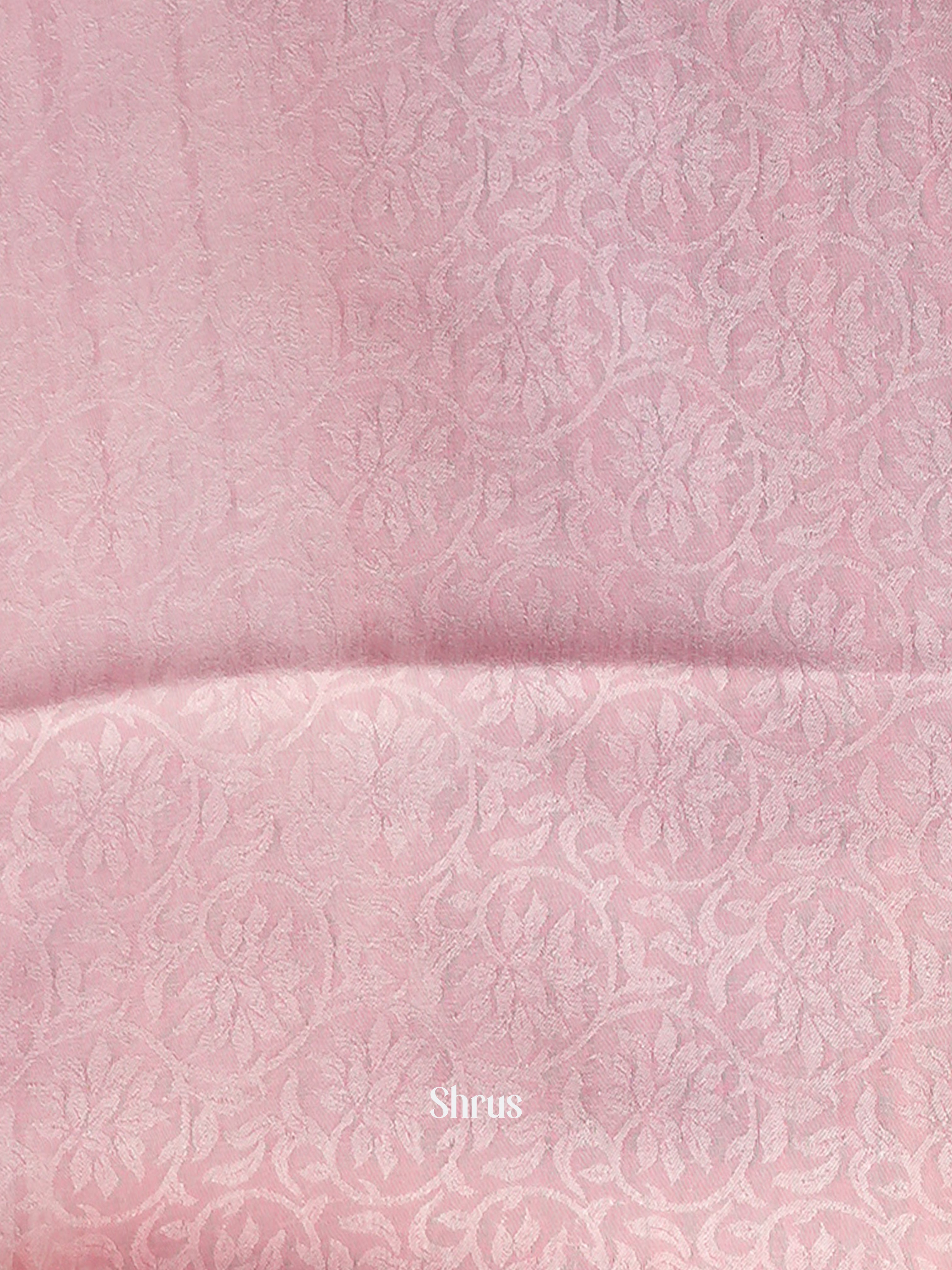 Pink - Semi Organza Saree - Shop on Shrus.com