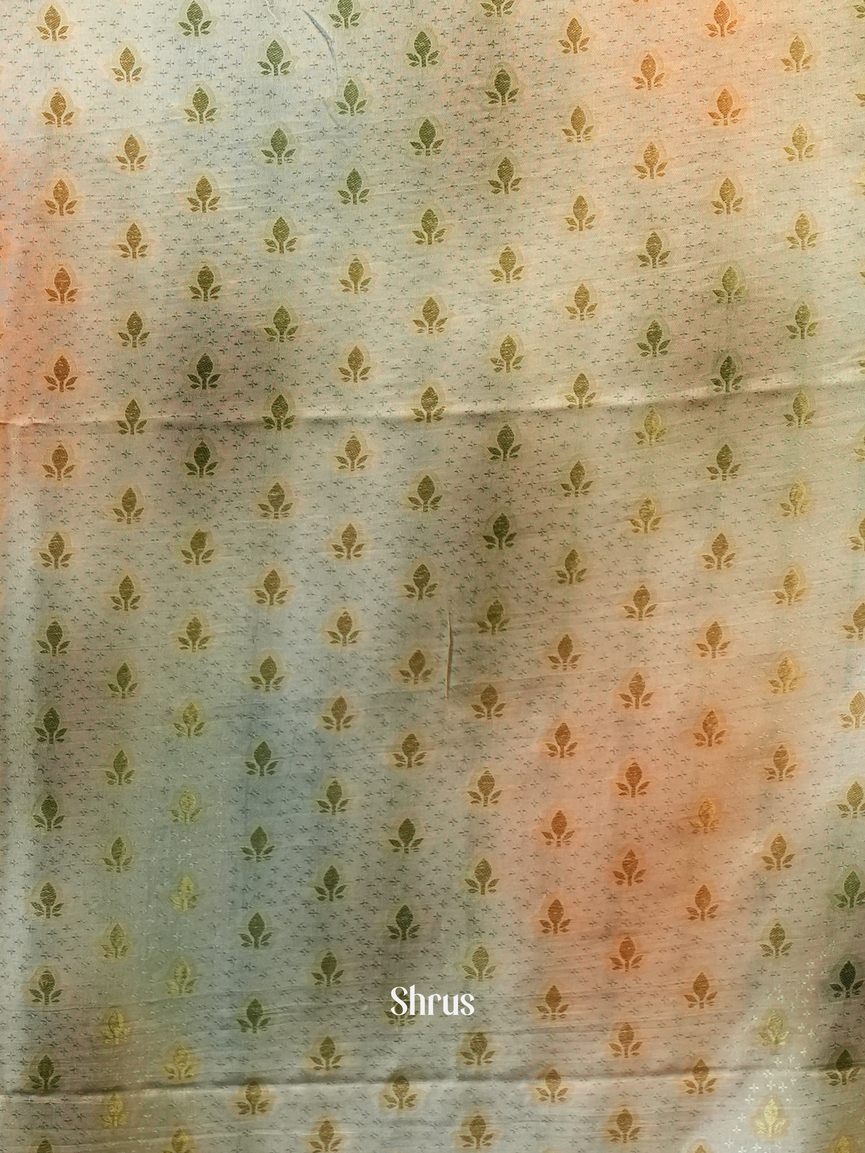 Green - Semi Organza Saree - Shop on Shrus.com