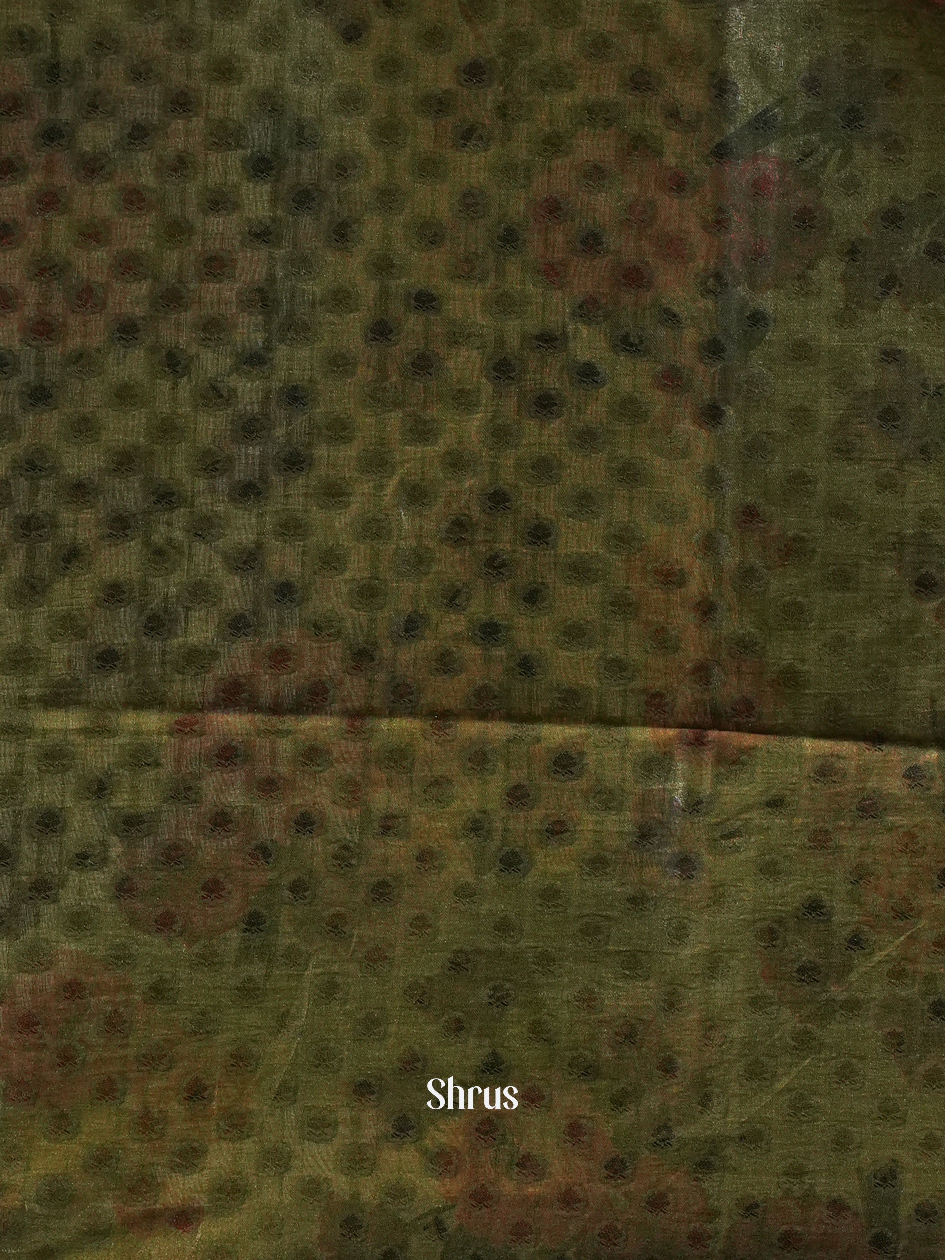 Green - Semi Organza Saree - Shop on Shrus.com