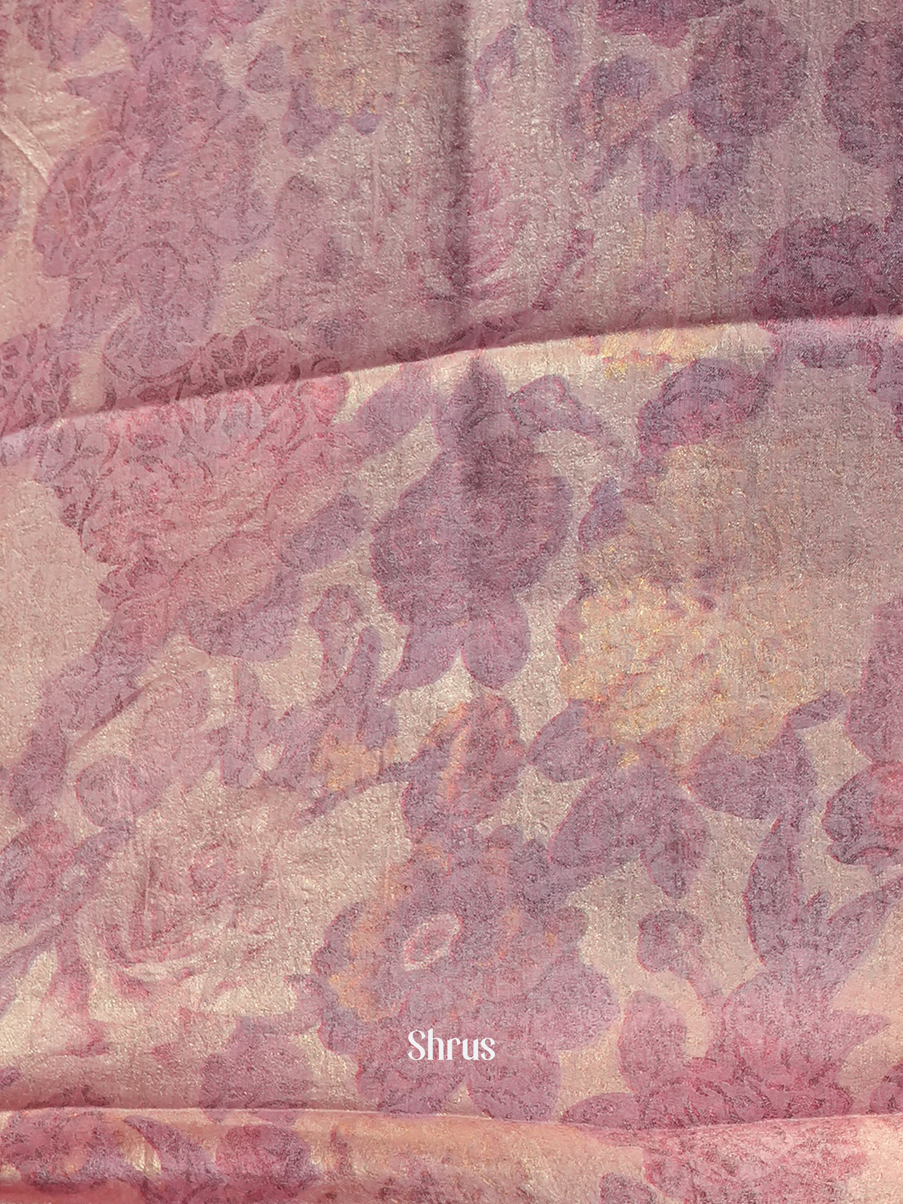 Cream - Semi Organza Saree - Shop on Shrus.com