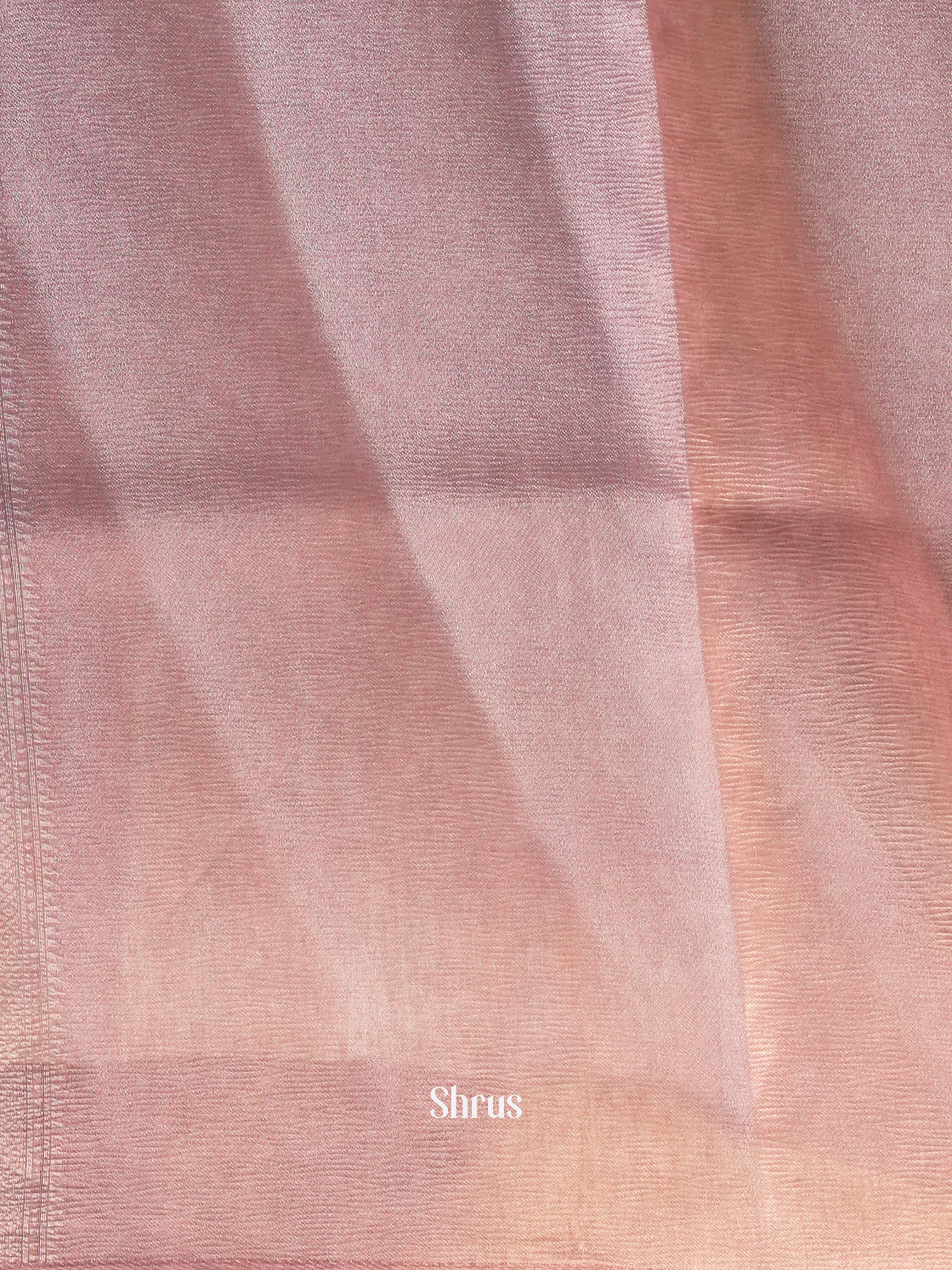 Teal & Purple - Bamboo silk Saree - Shop on Shrus.com