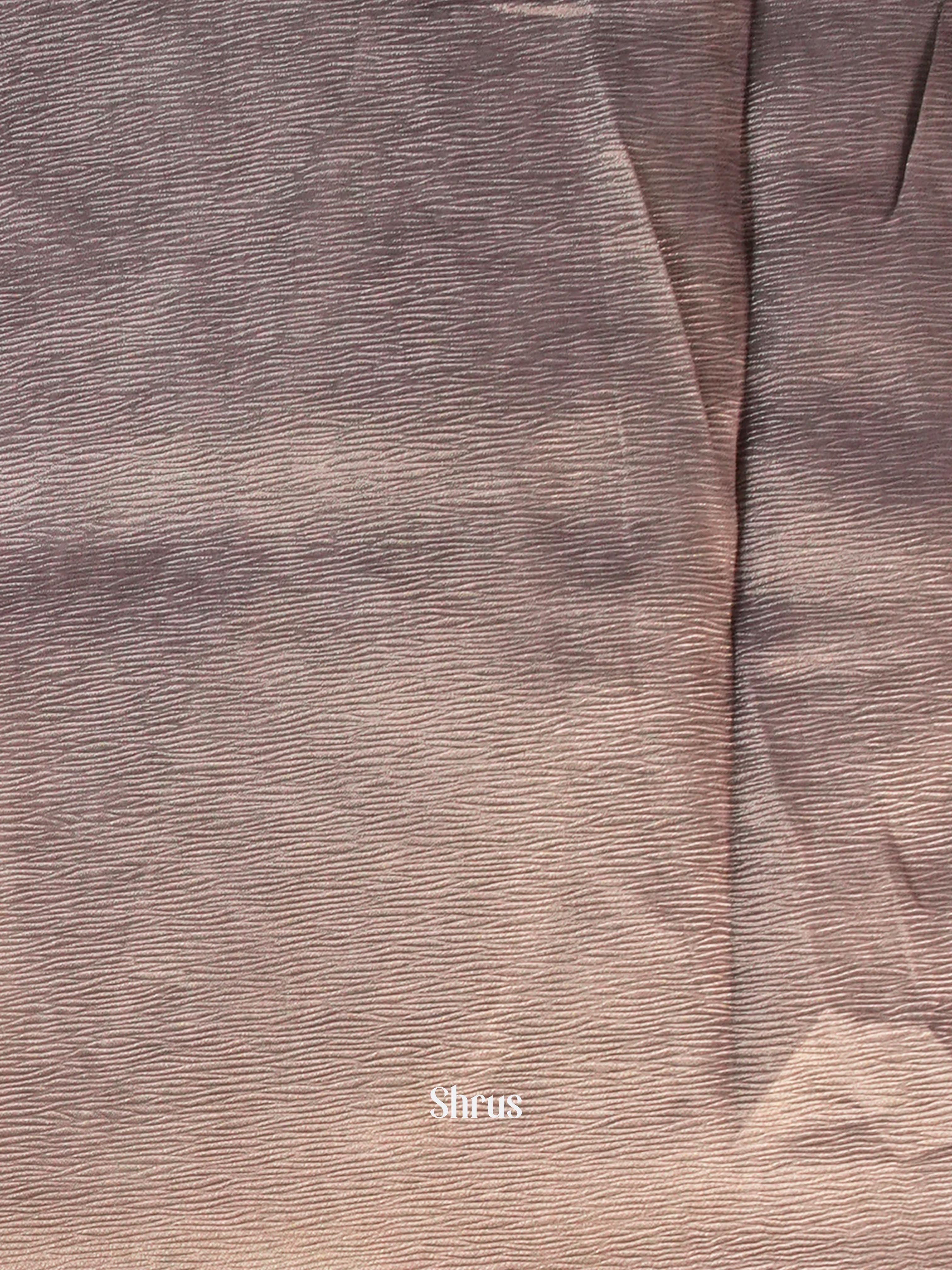Grey - Bamboo silk Saree - Shop on Shrus.com