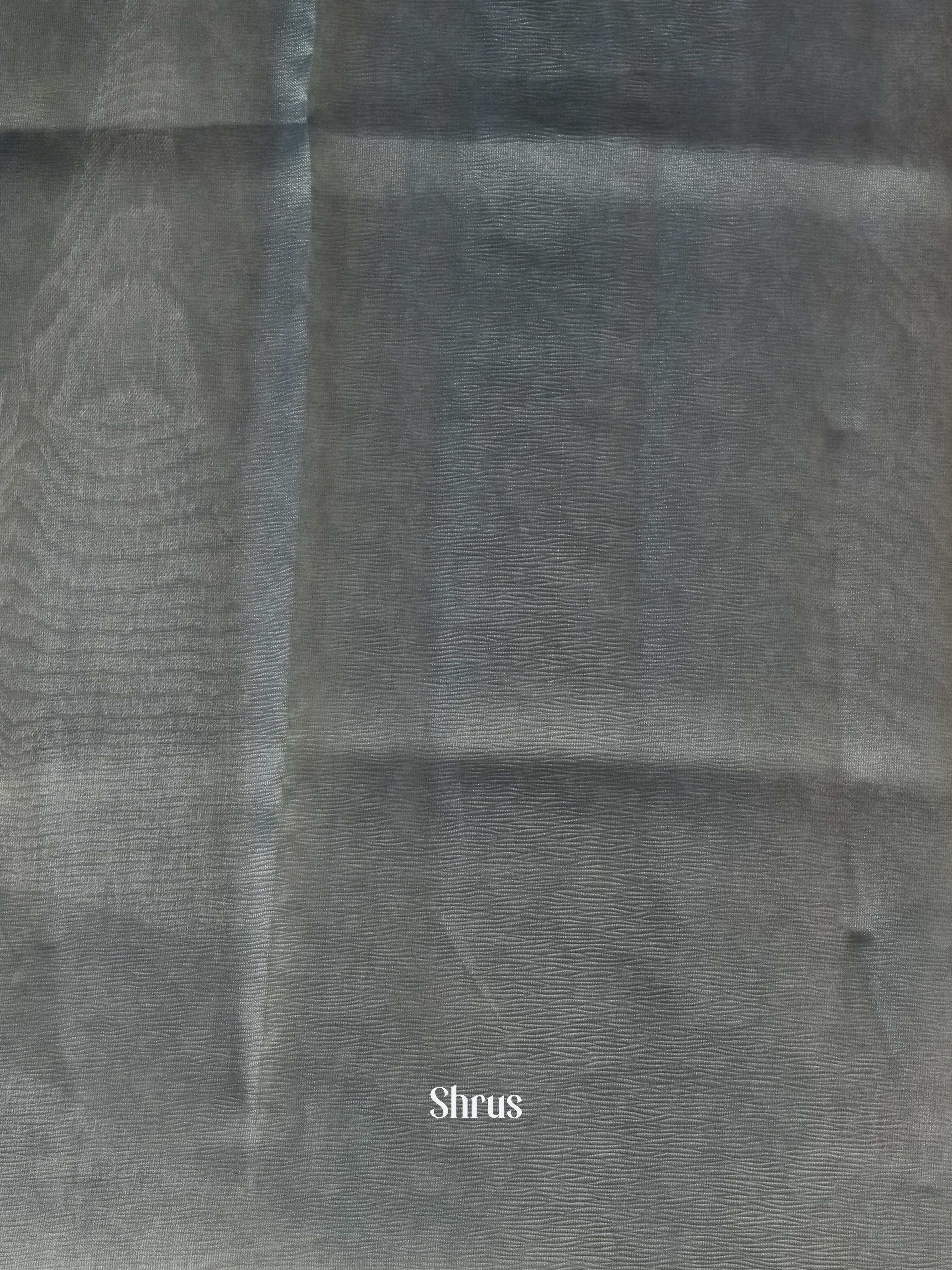 Green & Grey - Bamboo silk Saree - Shop on Shrus.com