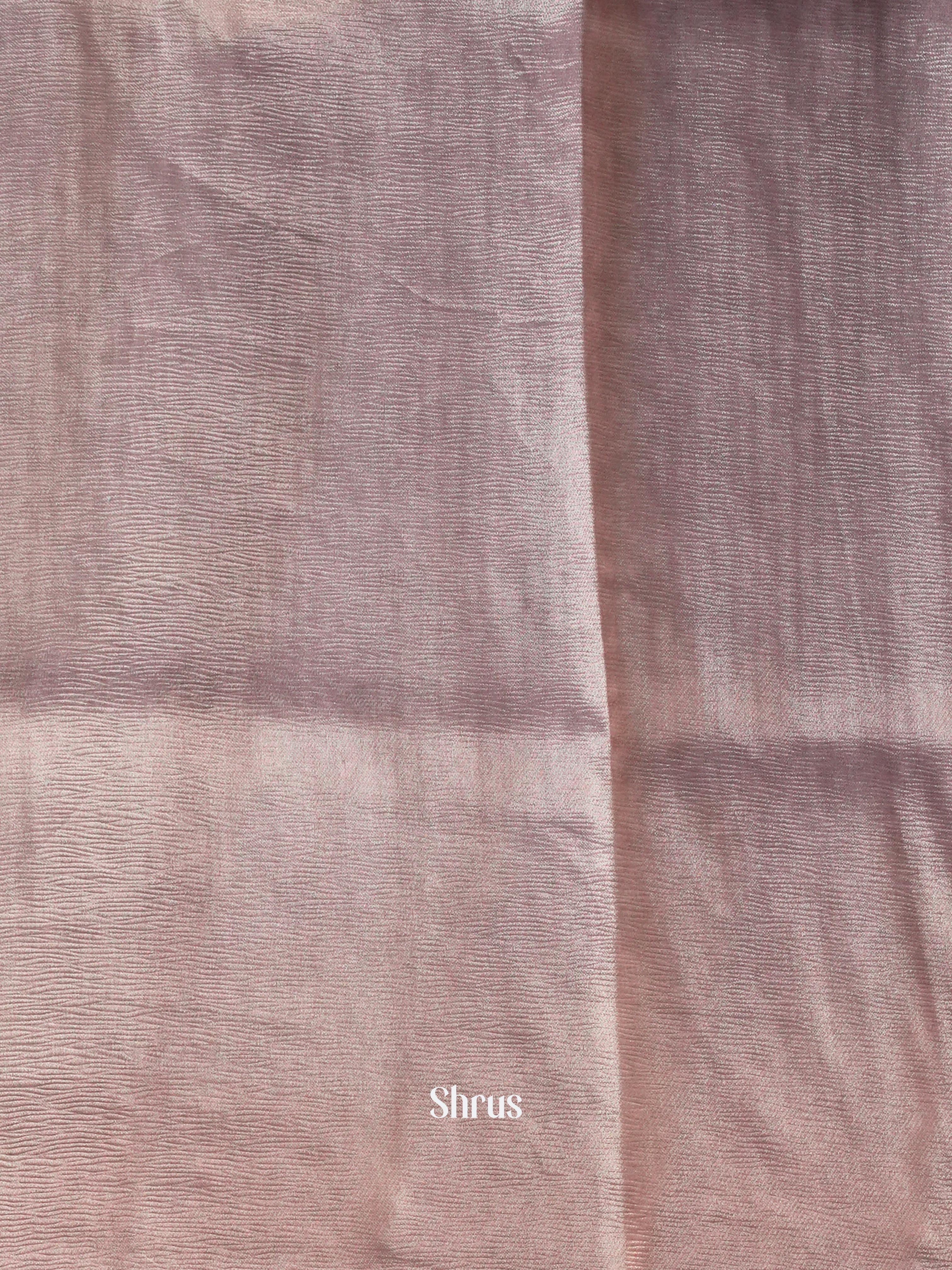 Grey & Purple - Bamboo silk Saree - Shop on Shrus.com