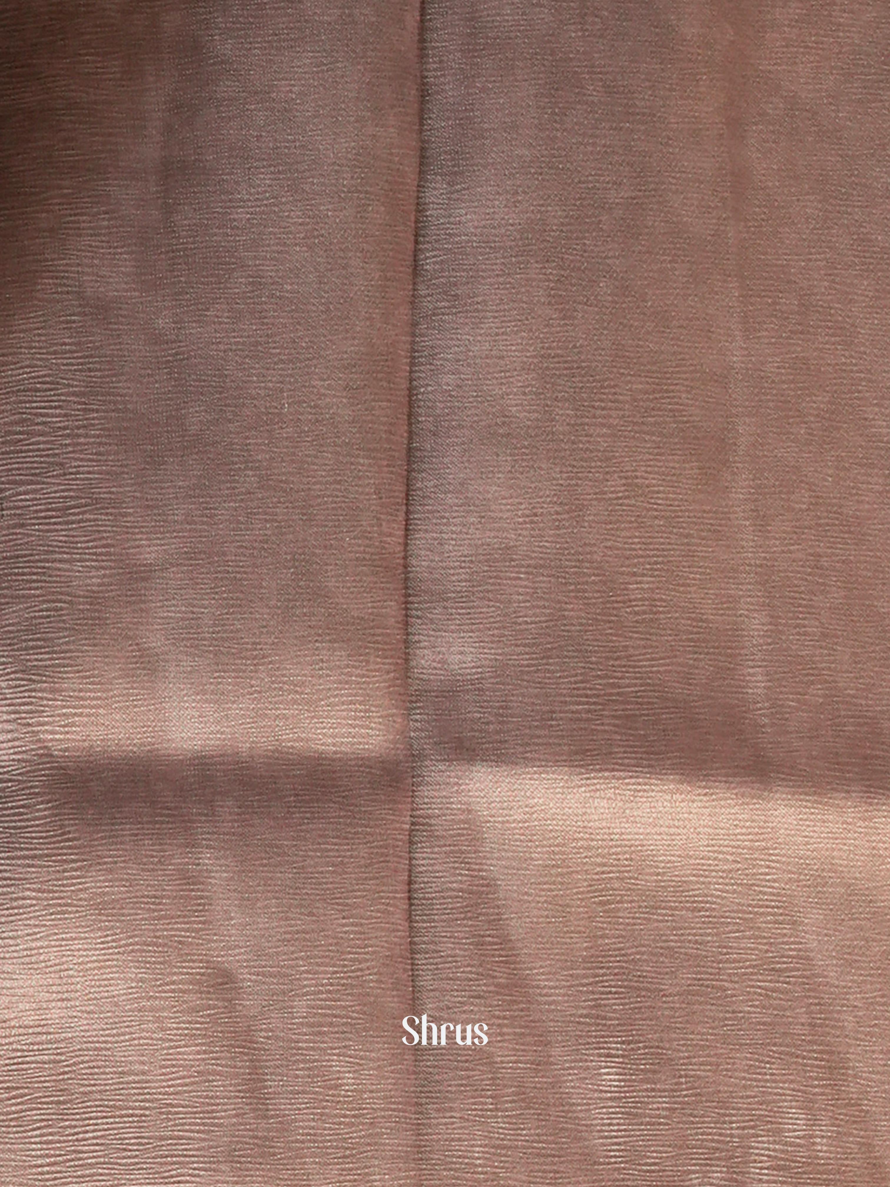 Green & Brown - Bamboo silk Saree - Shop on Shrus.com