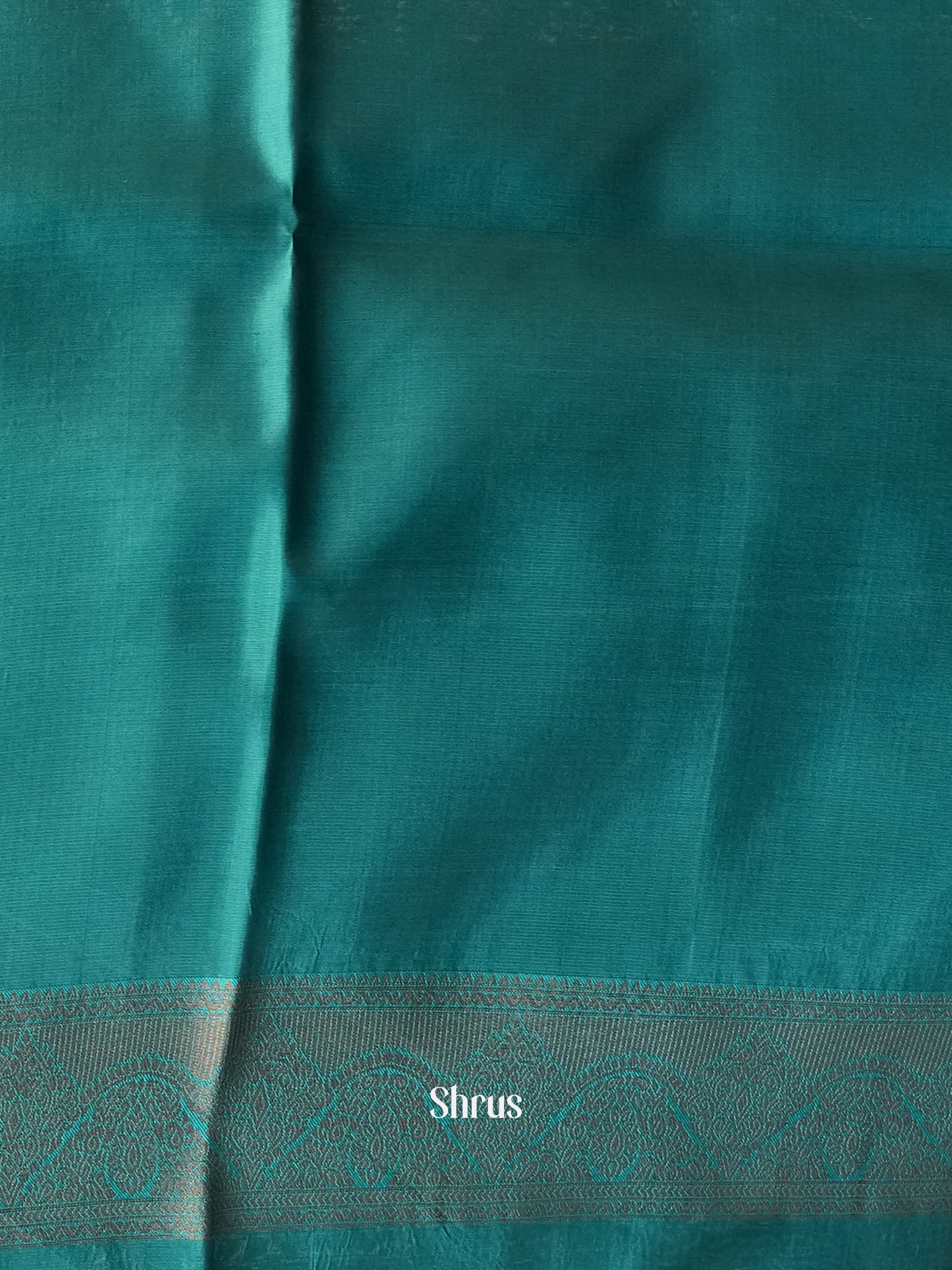 Brown & Green- Semi Organza Saree - Shop on Shrus.com