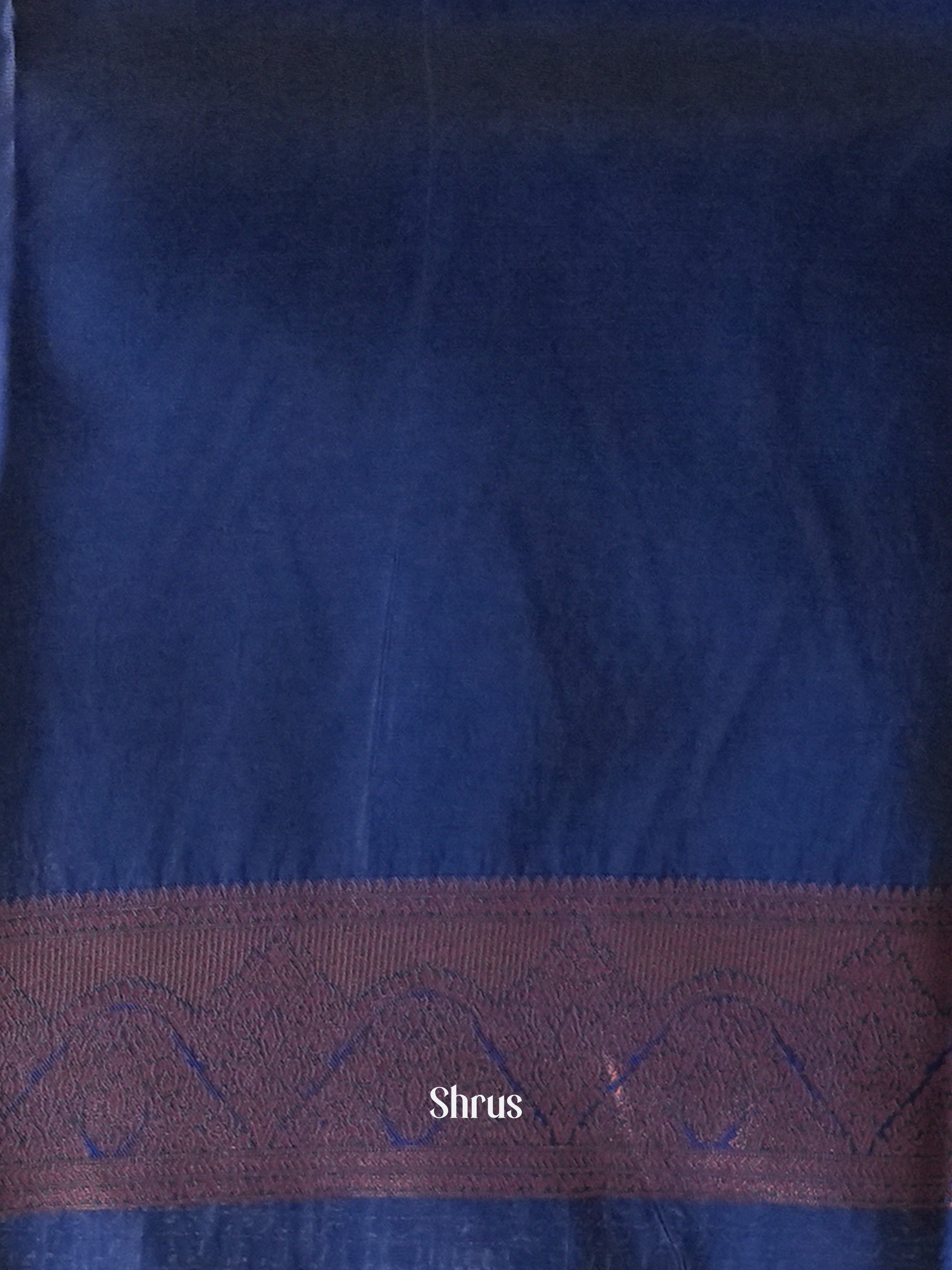 Green & Blue - Semi Organza Saree - Shop on Shrus.com