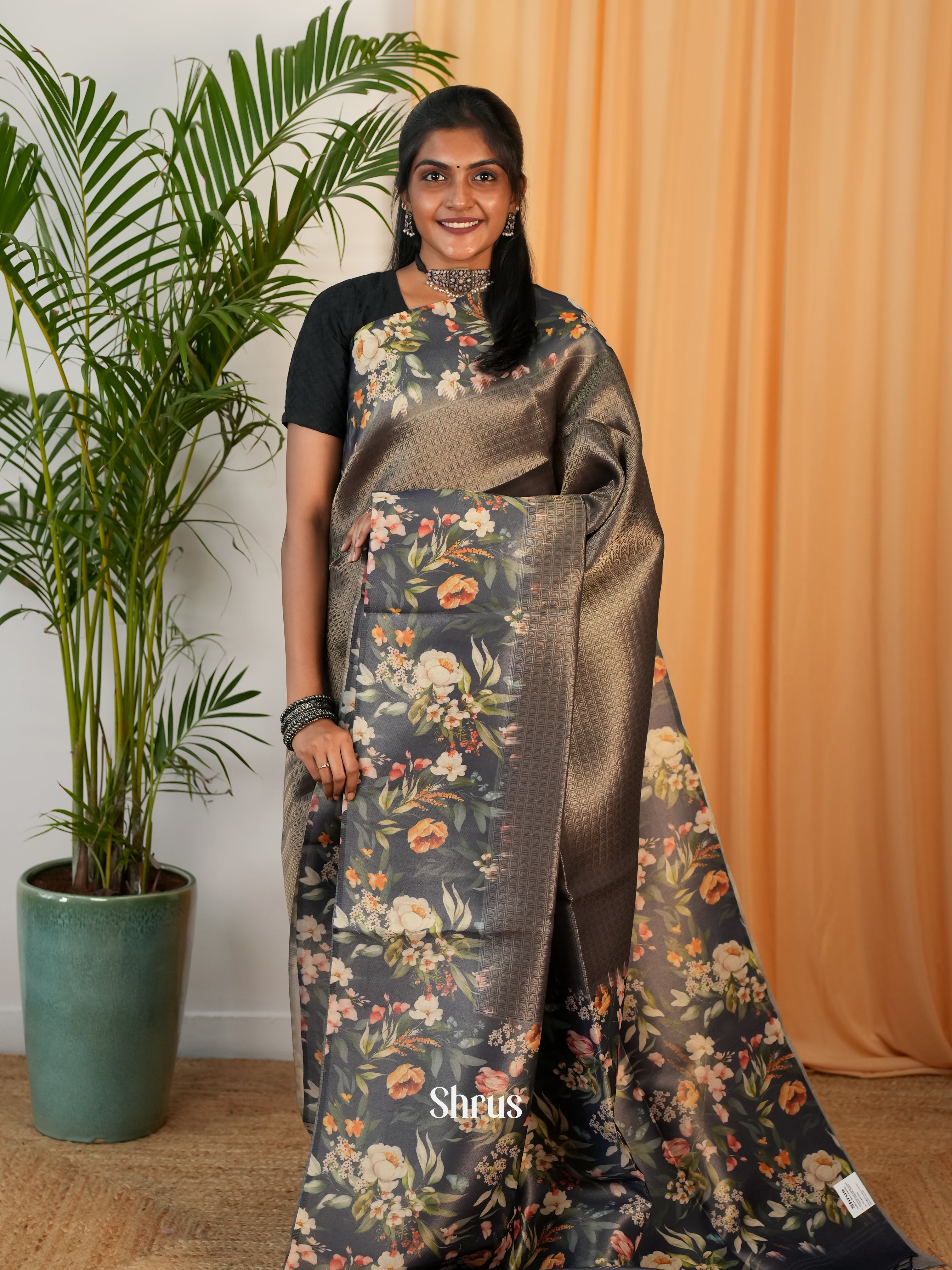 Black - Semi Organza - Shop on Shrus.com