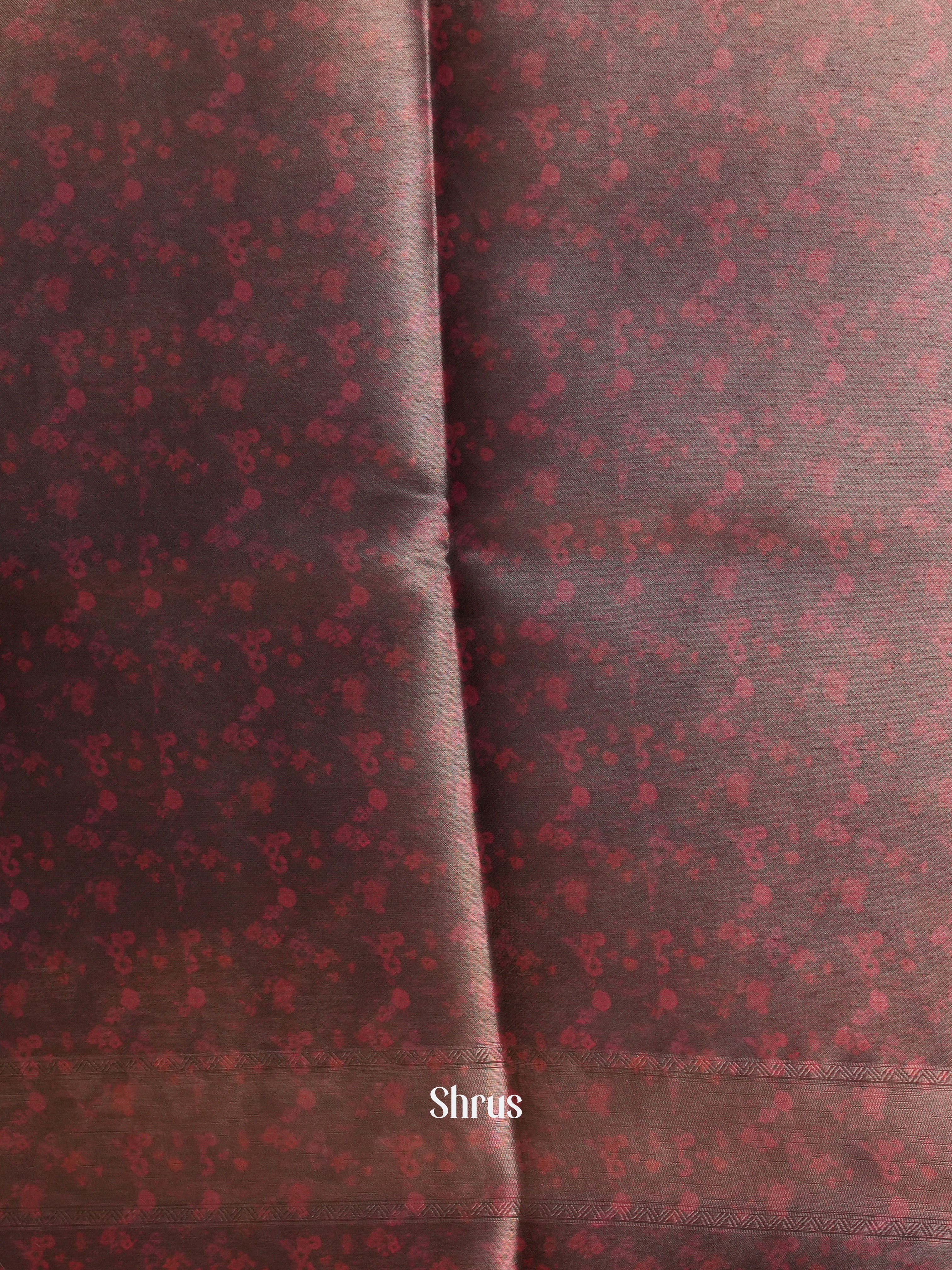 Green & Brown - Semi Organza Saree - Shop on Shrus.com