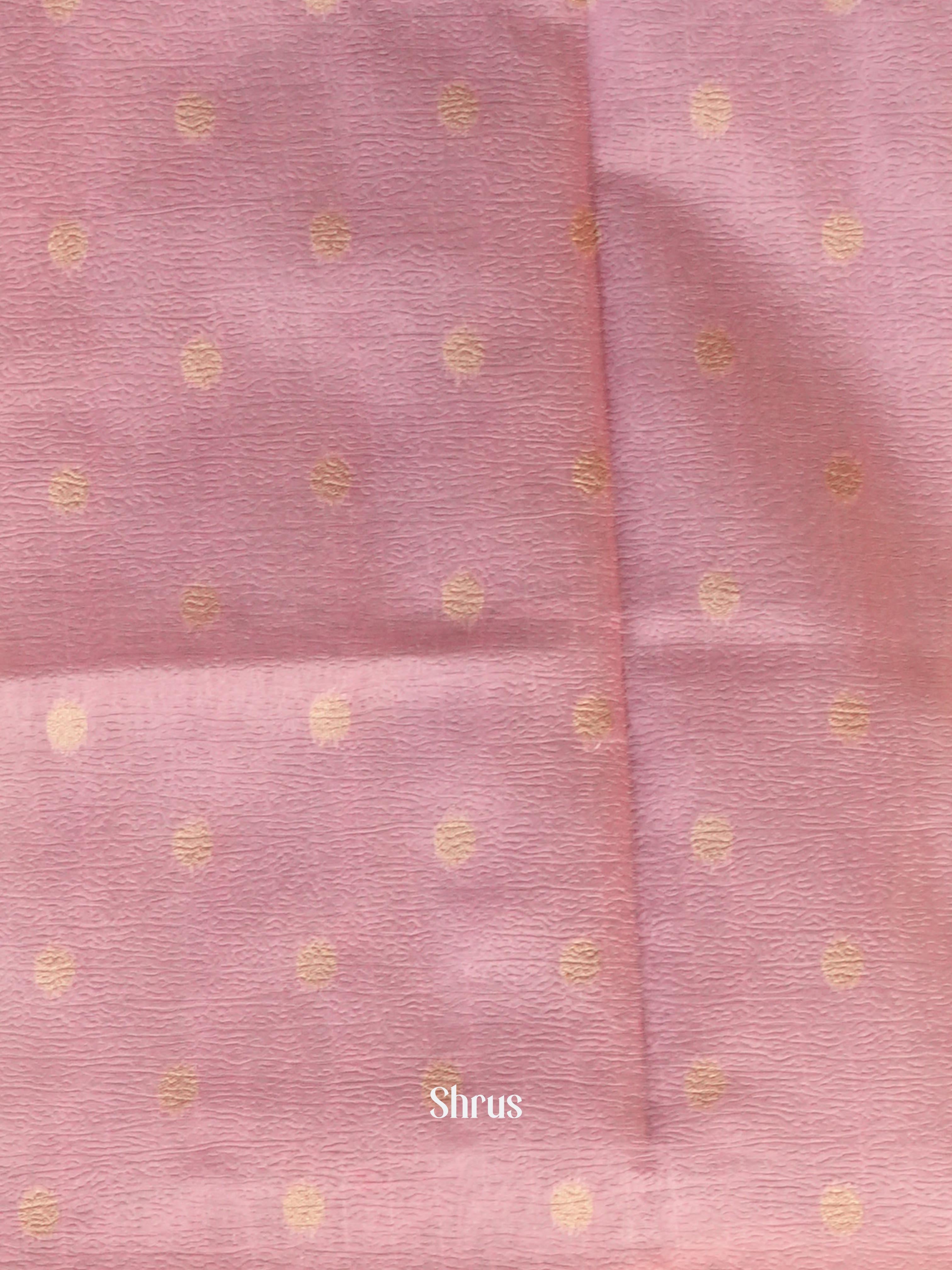 Pink - Bamboo silk Saree - Shop on Shrus.com