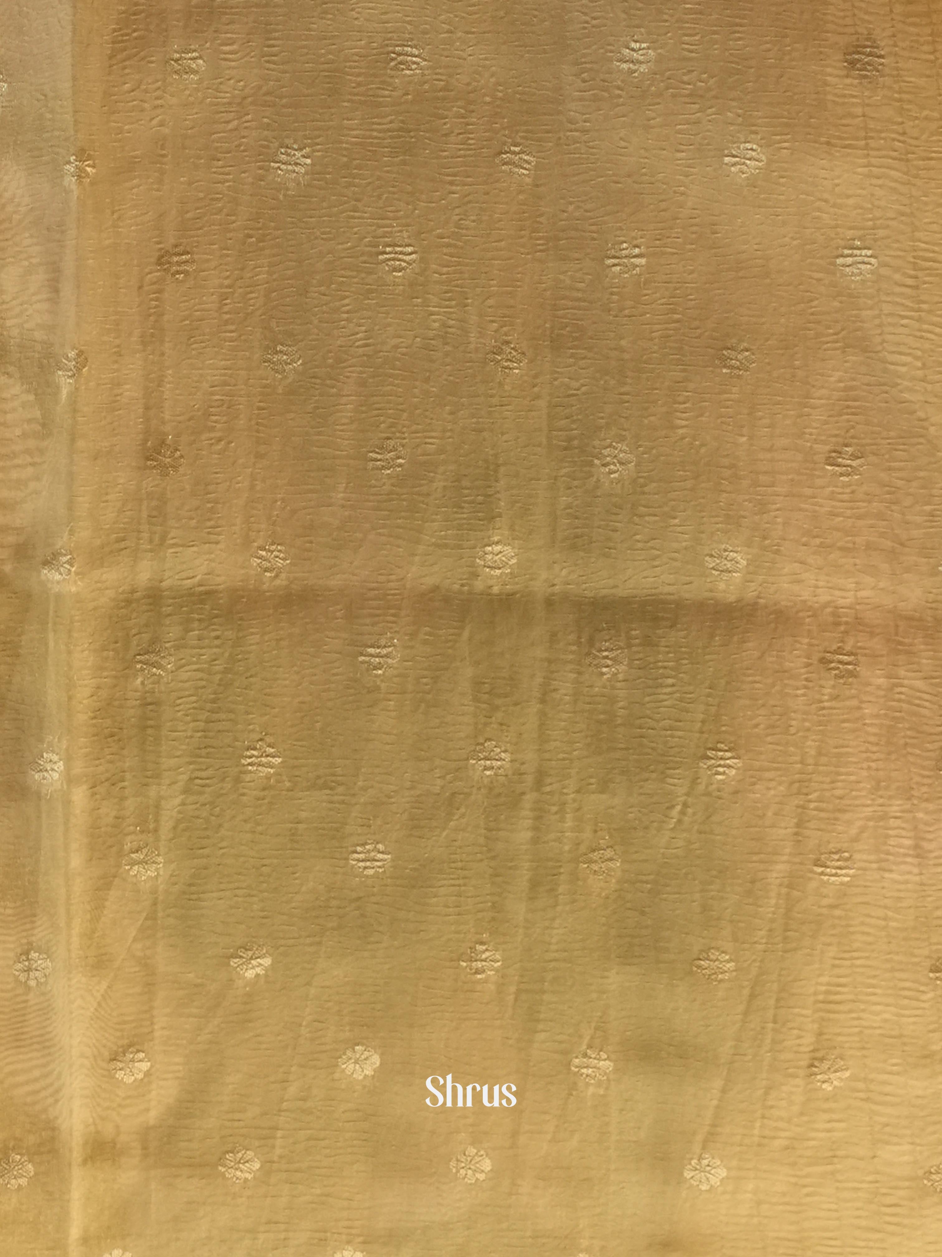Gold - Bamboo silk Saree - Shop on Shrus.com