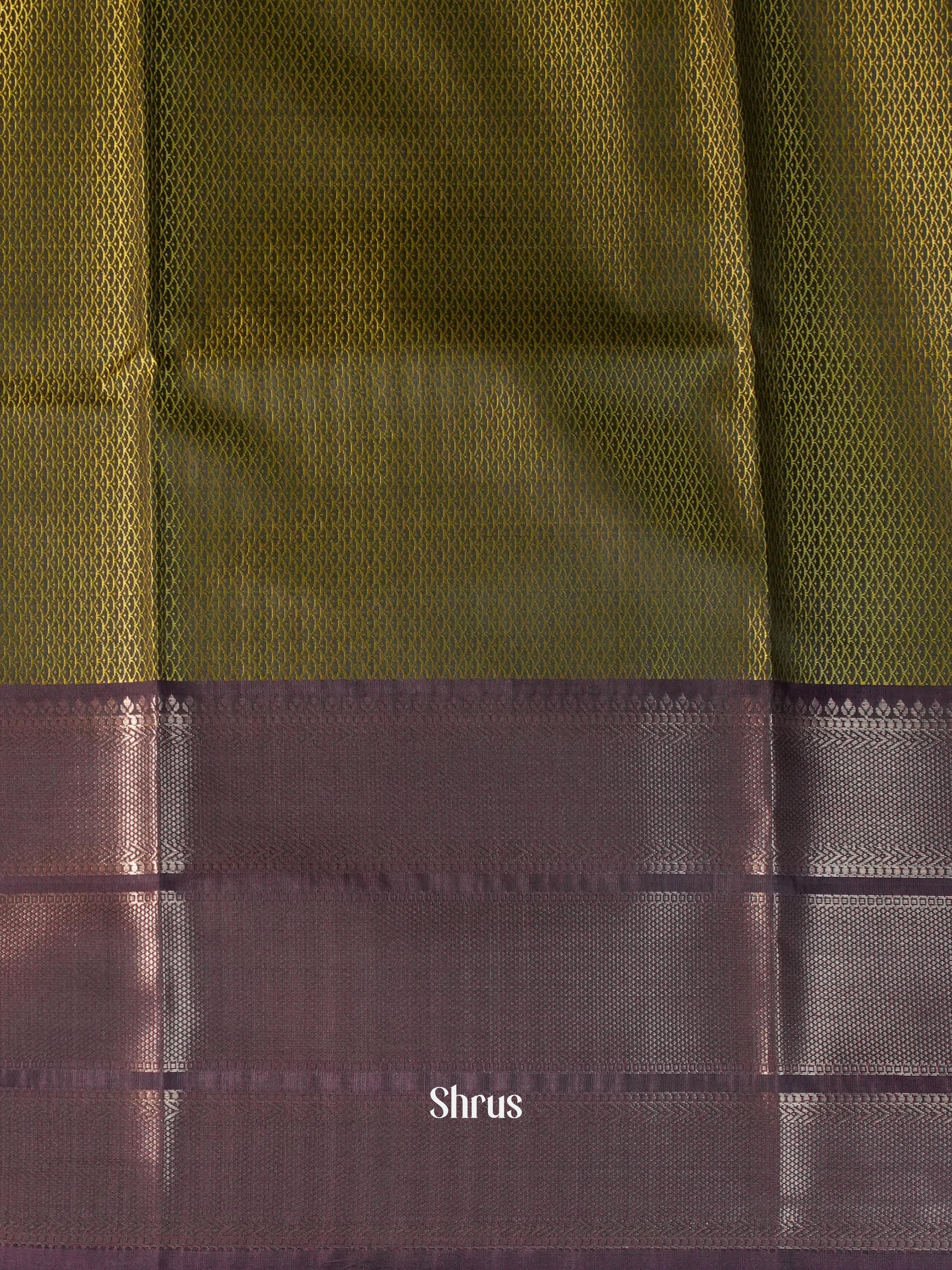 Orange & Green - Tanchoi Saree - Shop on Shrus.com