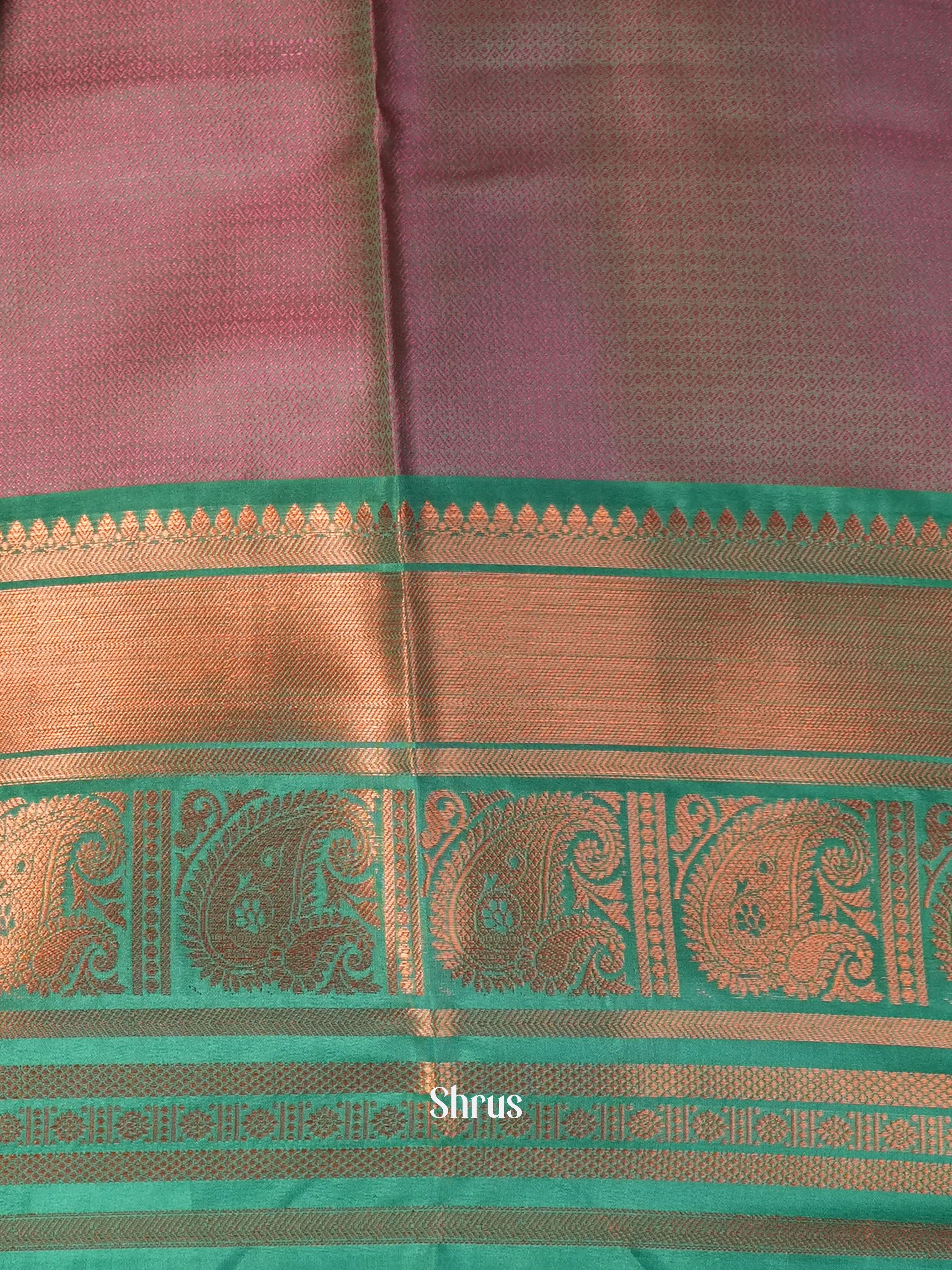 Orange & Green - Tanchoi Saree - Shop on Shrus.com