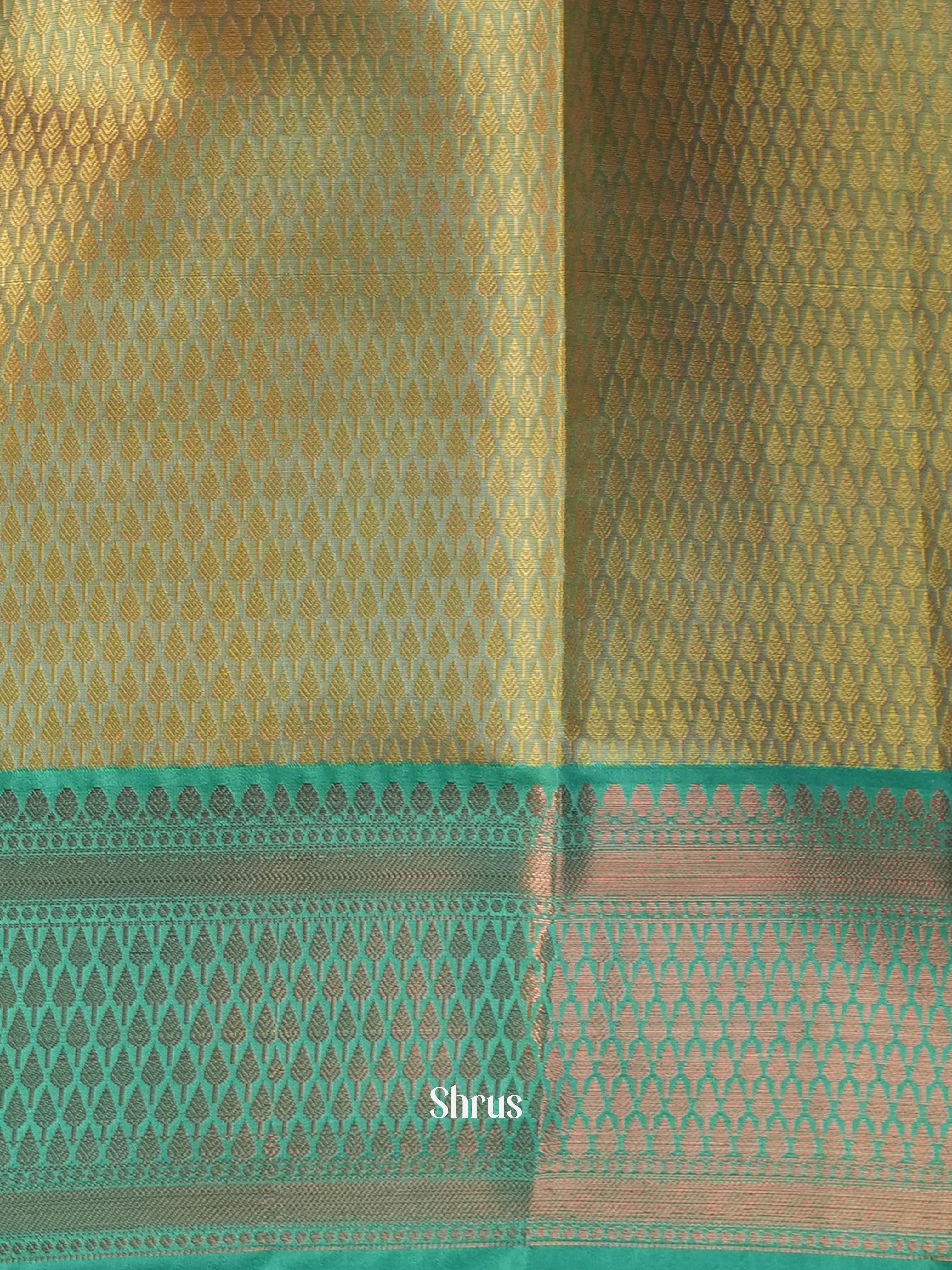 Orange & Green - Tanchoi Saree - Shop on Shrus.com