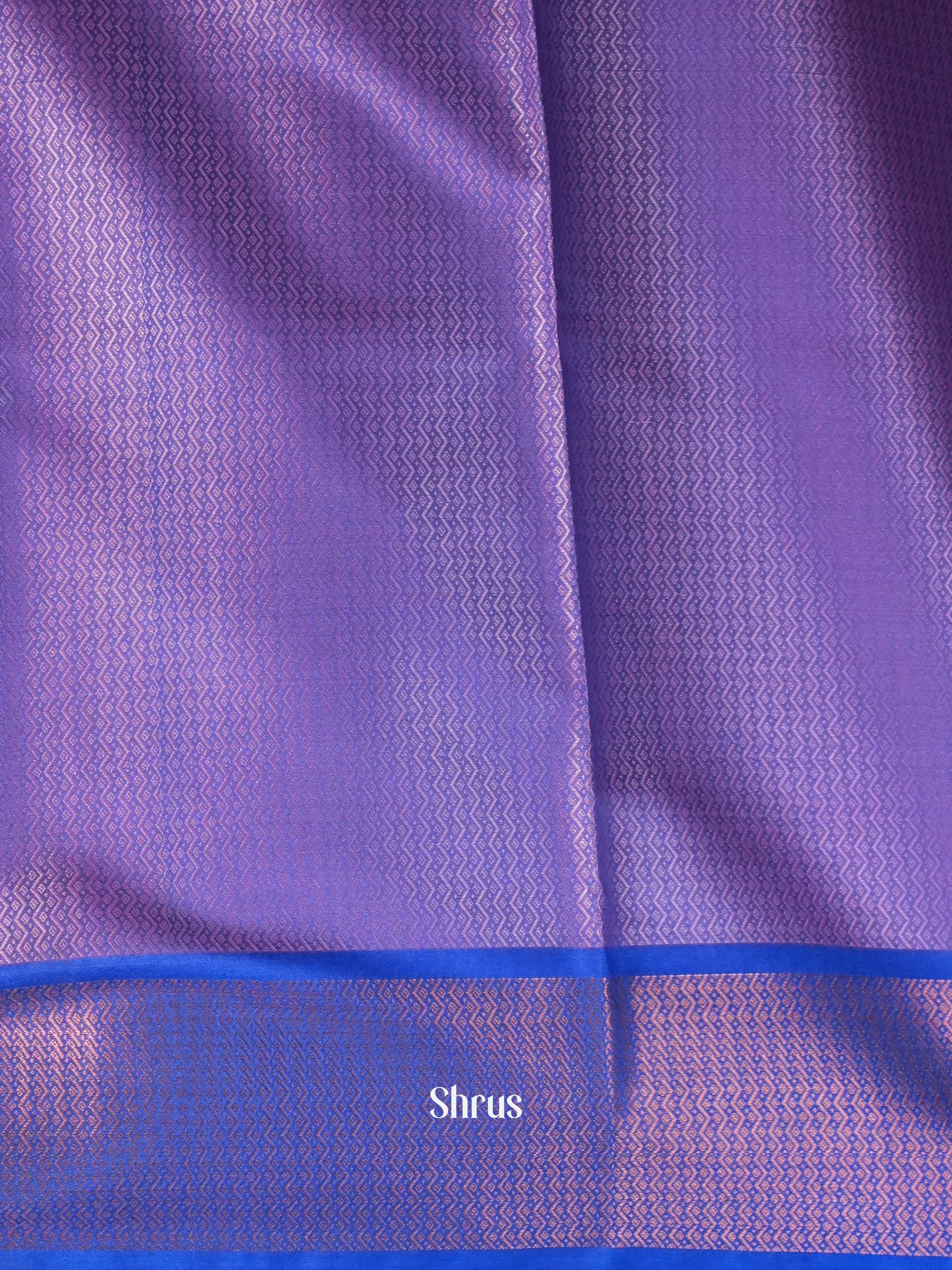 Pink & Blue- Tanchoi Saree - Shop on Shrus.com