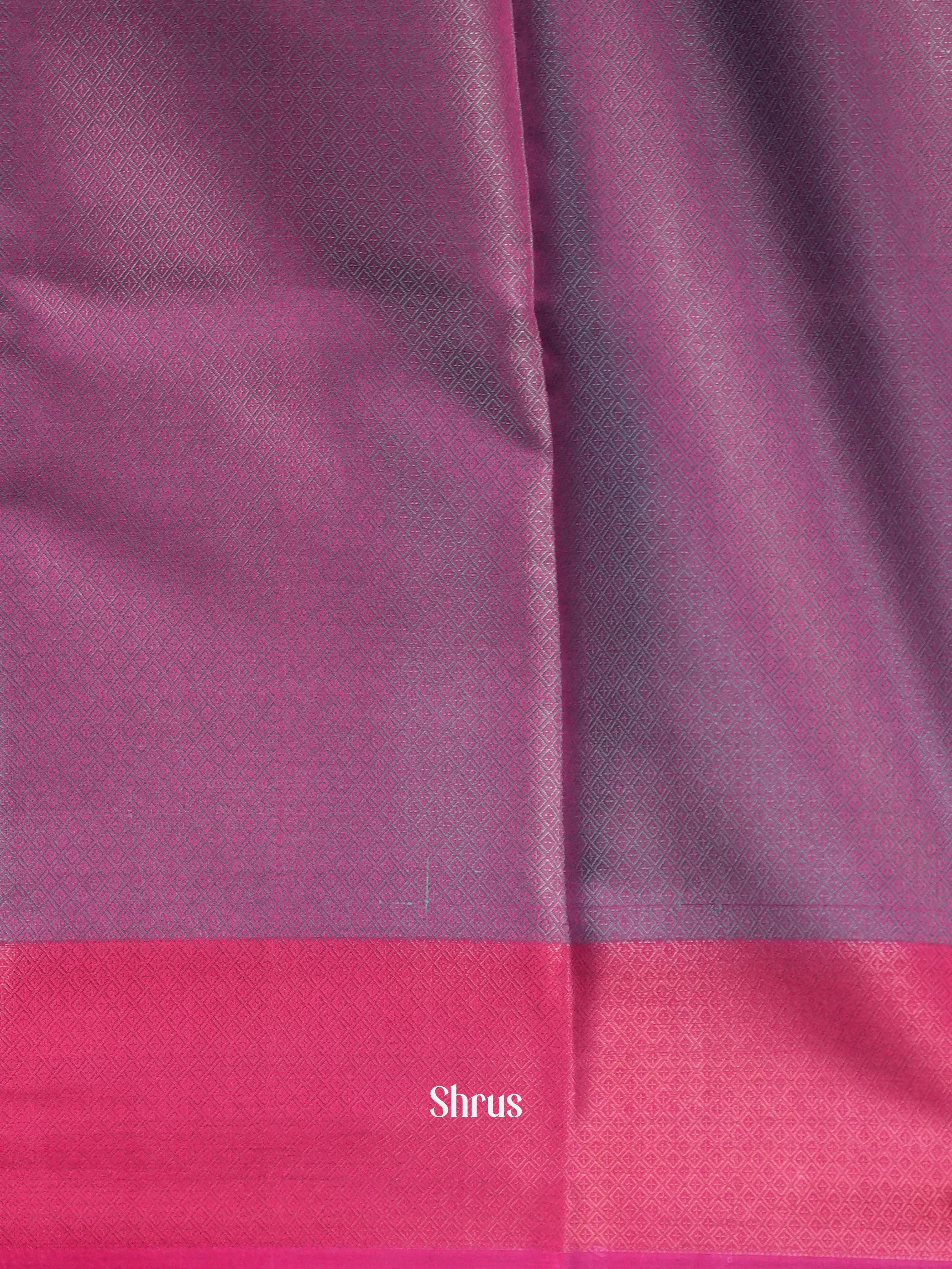Teal & Purple- Tanchoi Saree - Shop on Shrus.com