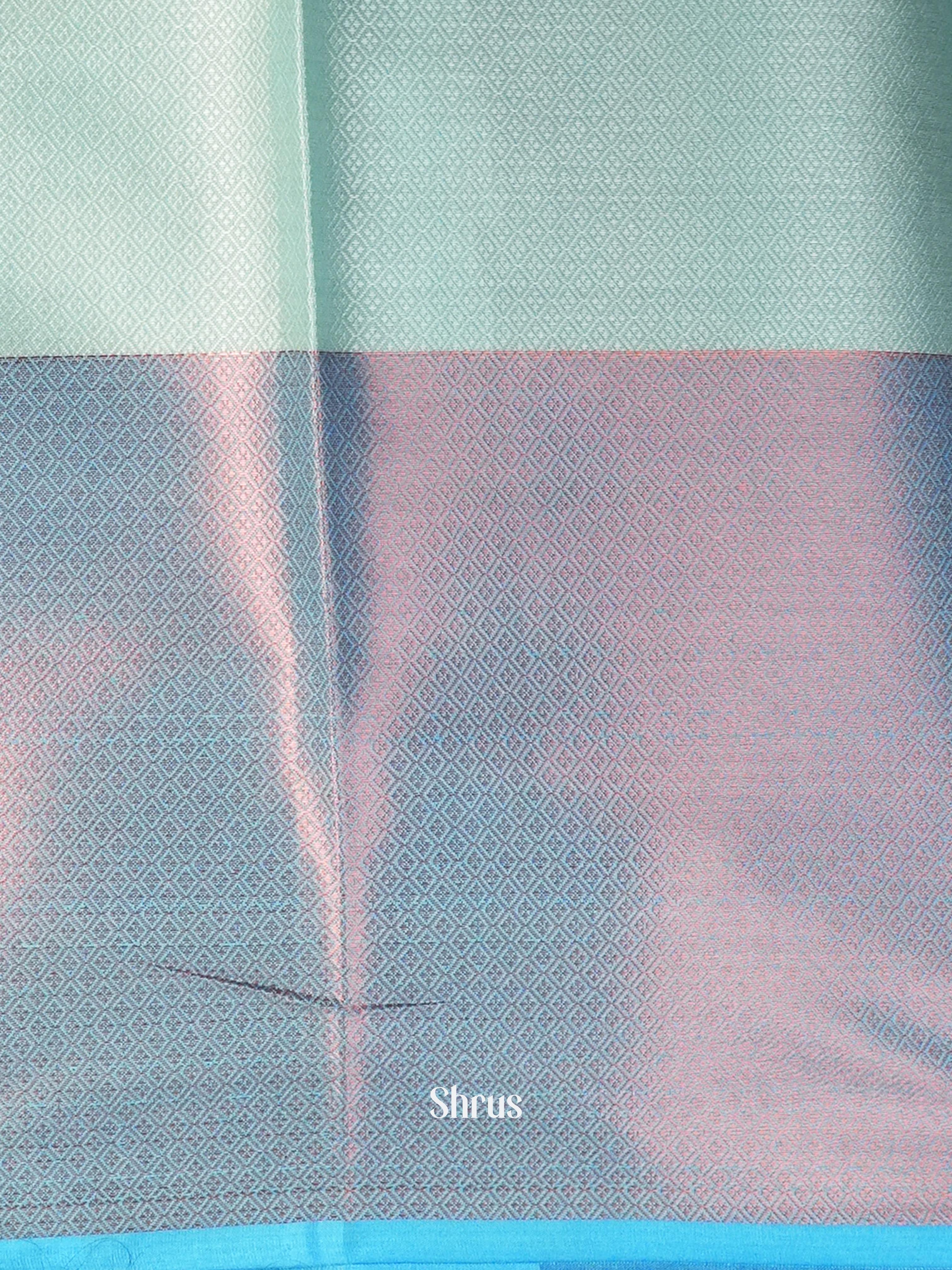 Grey & Blue - Tanchoi Saree - Shop on Shrus.com